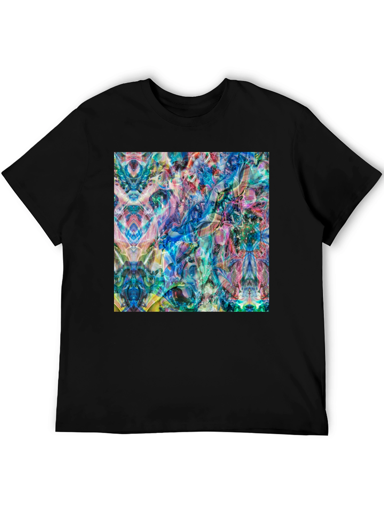 Abstract Art Tee - Vibrant Graphic Print T-Shirt
