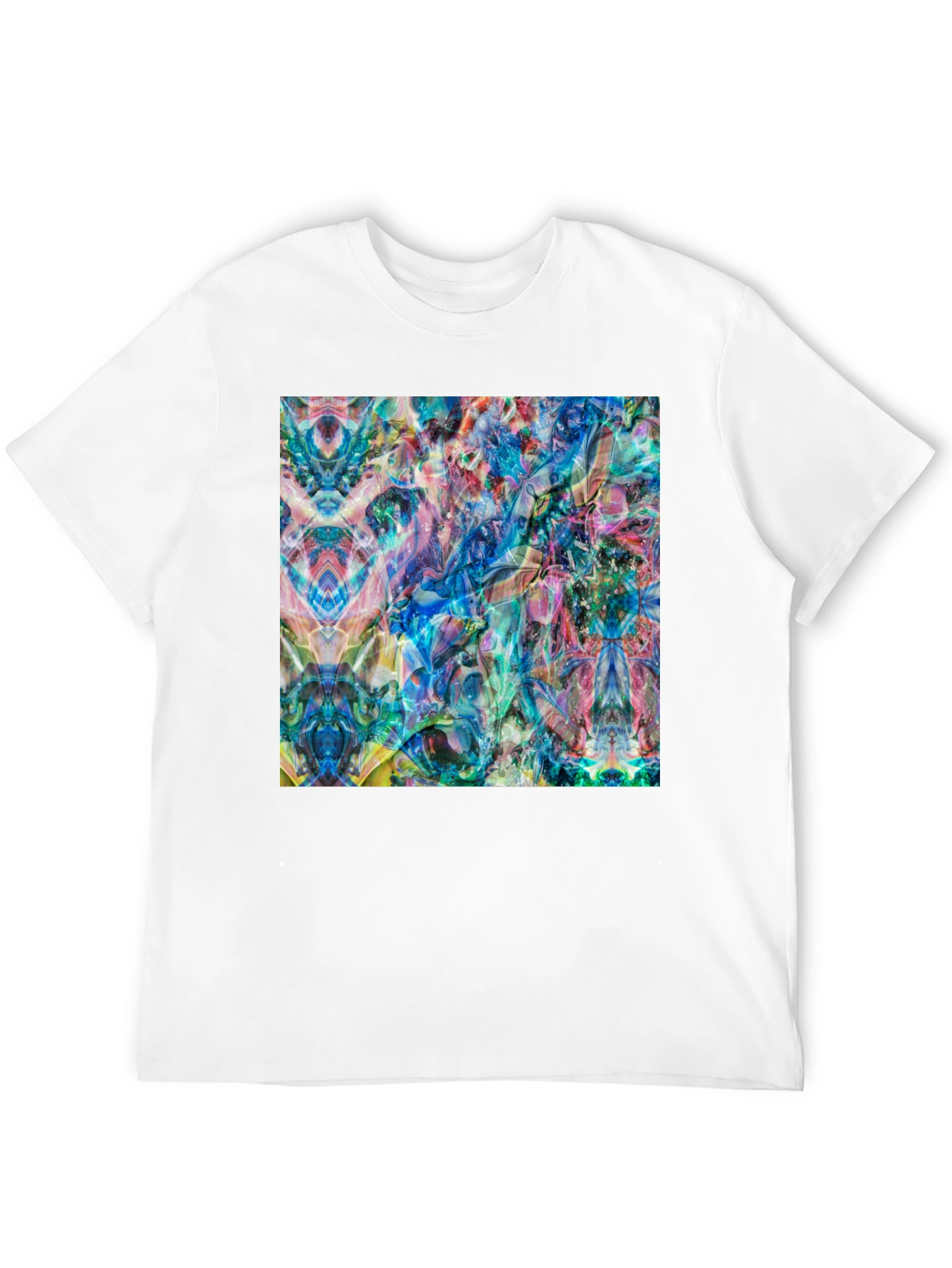 Abstract Art Tee - Vibrant Graphic Print T-Shirt