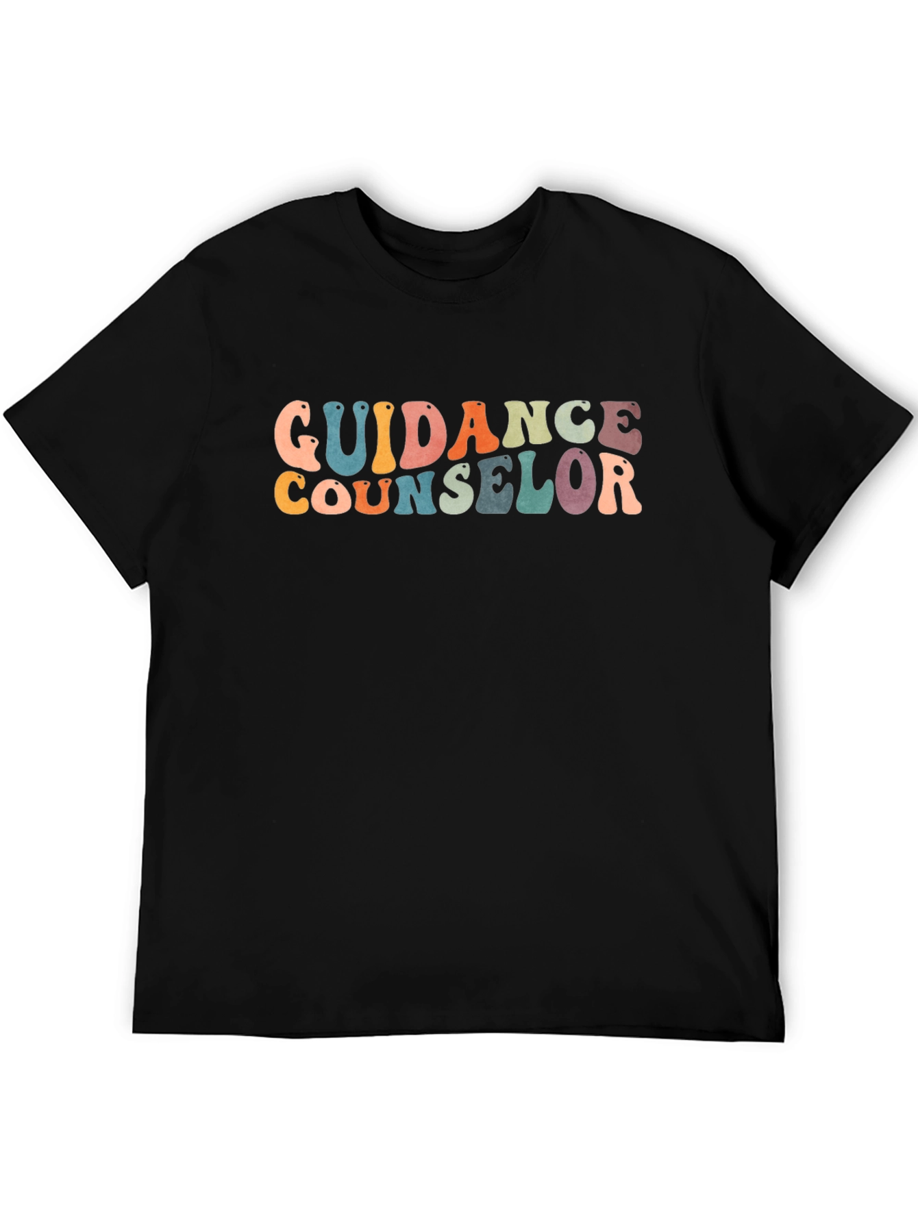 Guidance Counselor Retro Style Black T-Shirt