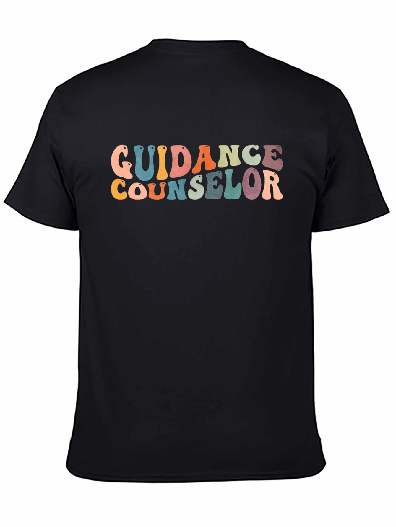 Guidance Counselor Retro Style Black T-Shirt