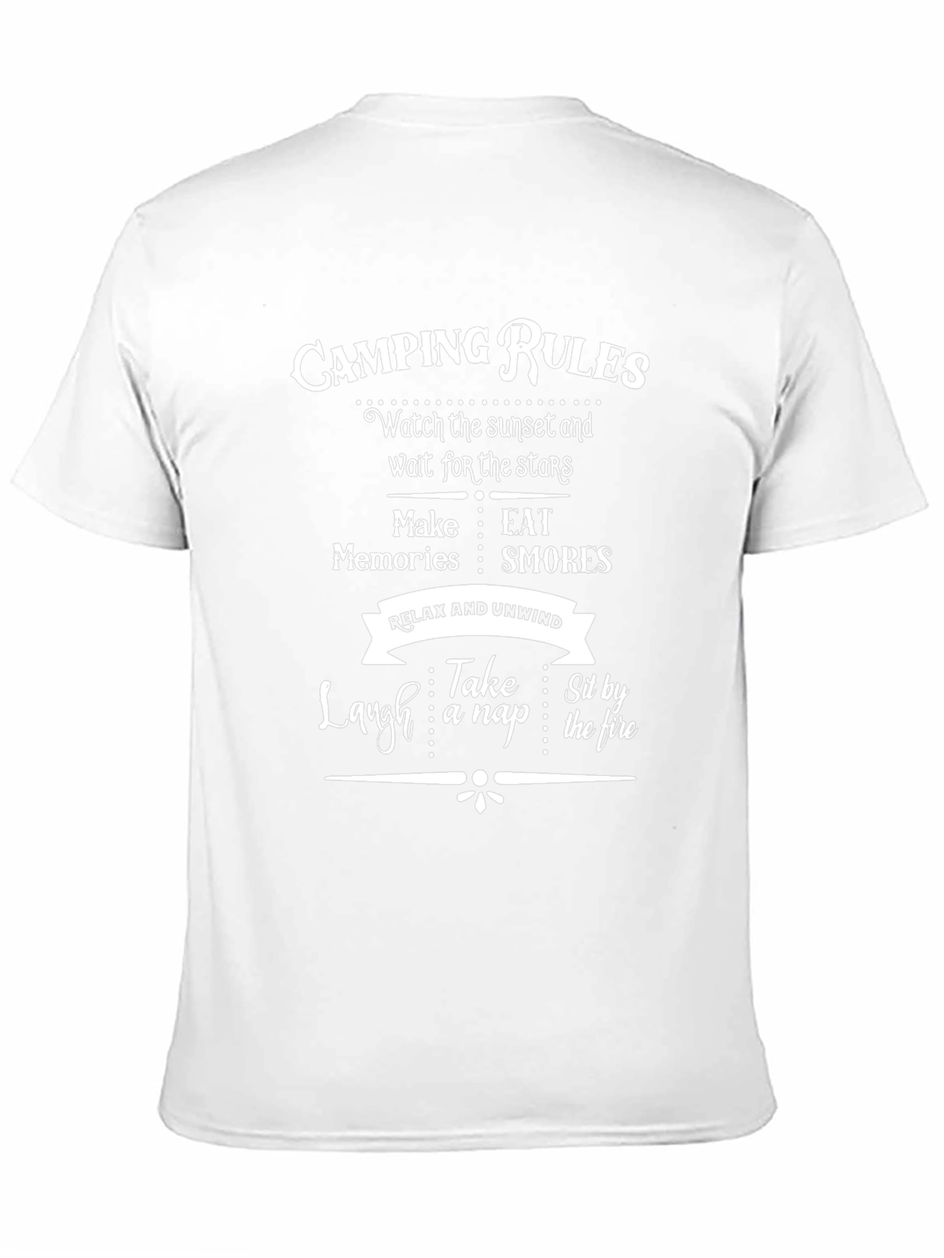Camping Rules Graphic T-Shirt