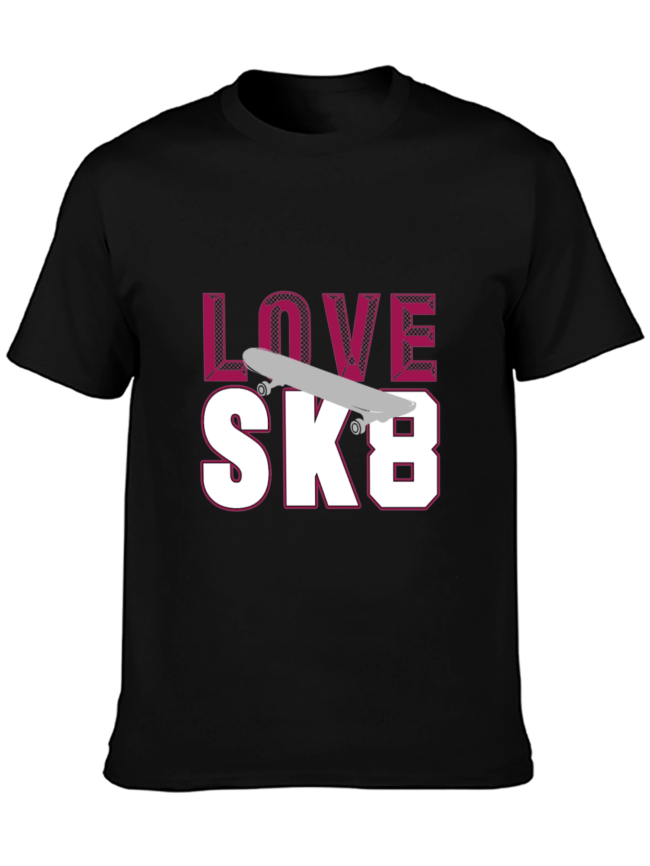 Love SK8 T-Shirt - Skateboarding Apparel