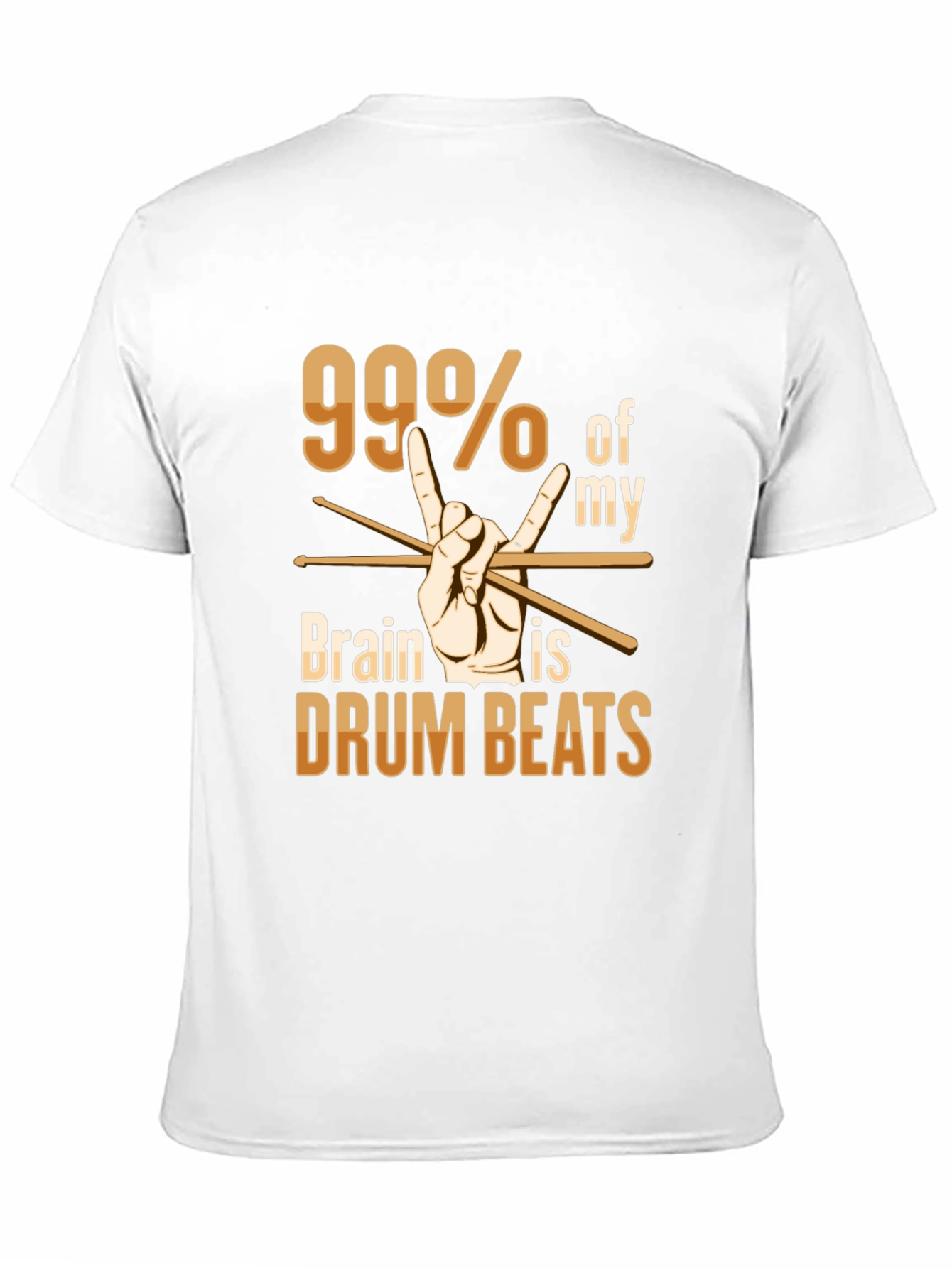 99% Drum Beats T-Shirt - Rock Music Tee
