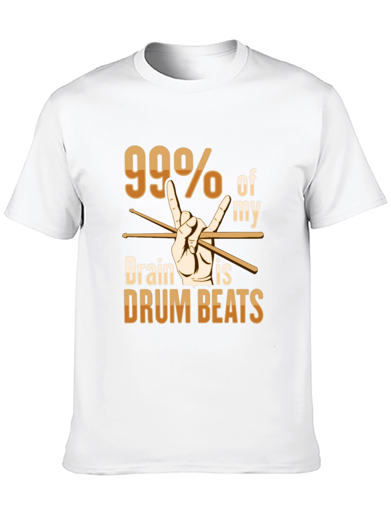 99% Drum Beats T-Shirt - Rock Music Tee