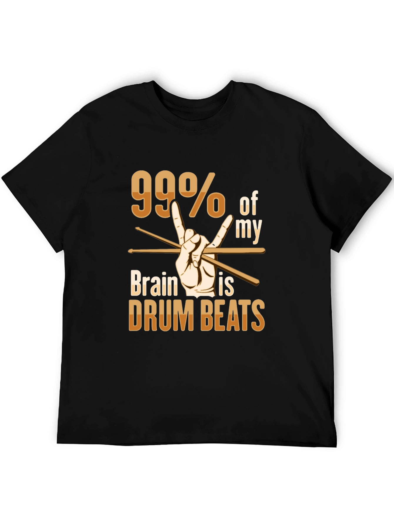 99% Drum Beats T-Shirt - Rock Music Tee