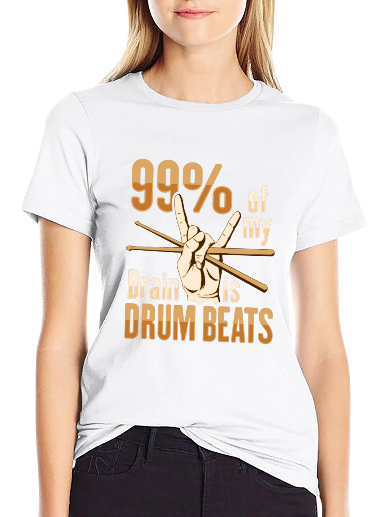 99% Drum Beats T-Shirt - Rock Music Tee
