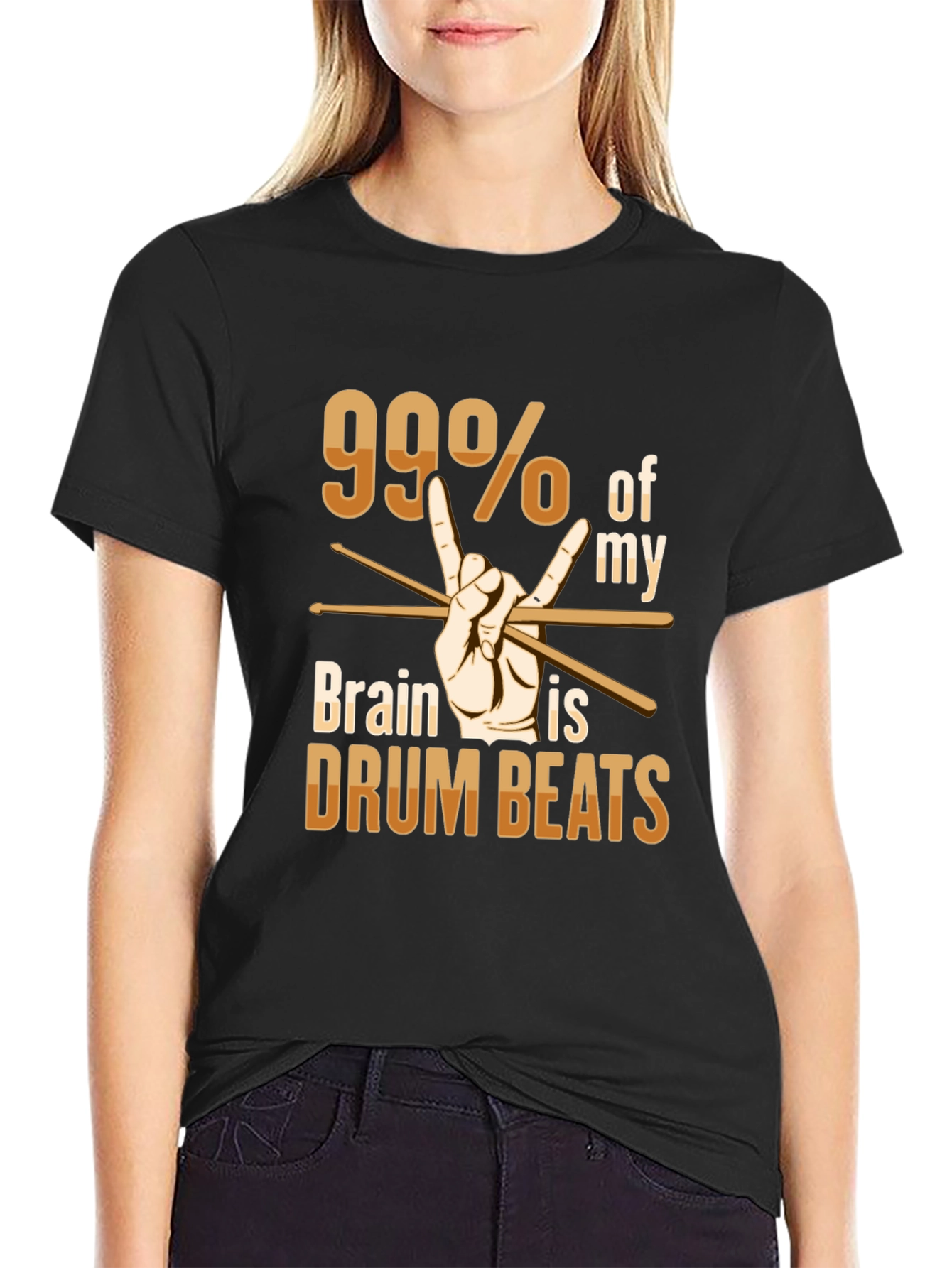 99% Drum Beats T-Shirt - Rock Music Tee