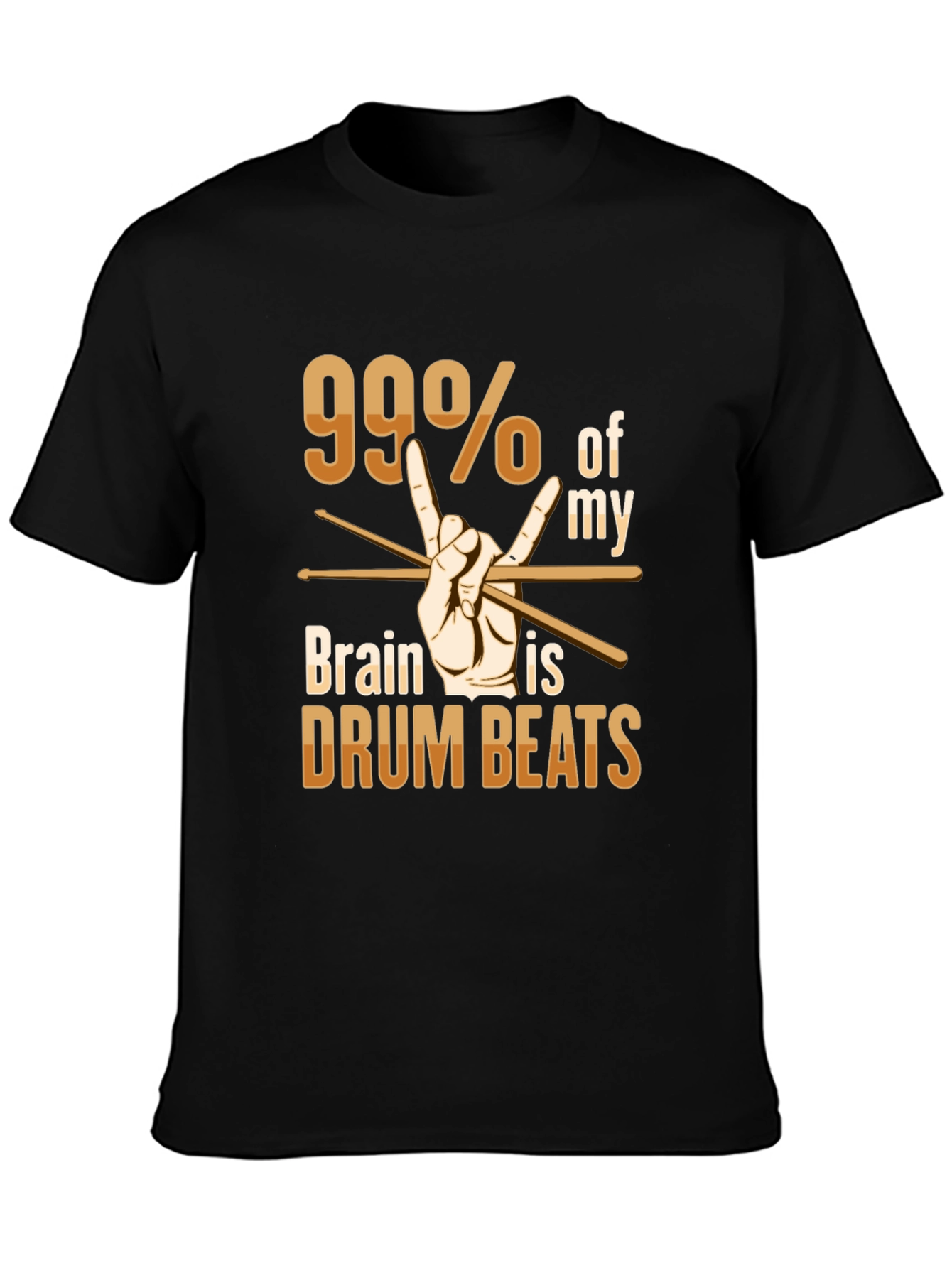 99% Drum Beats T-Shirt - Rock Music Tee