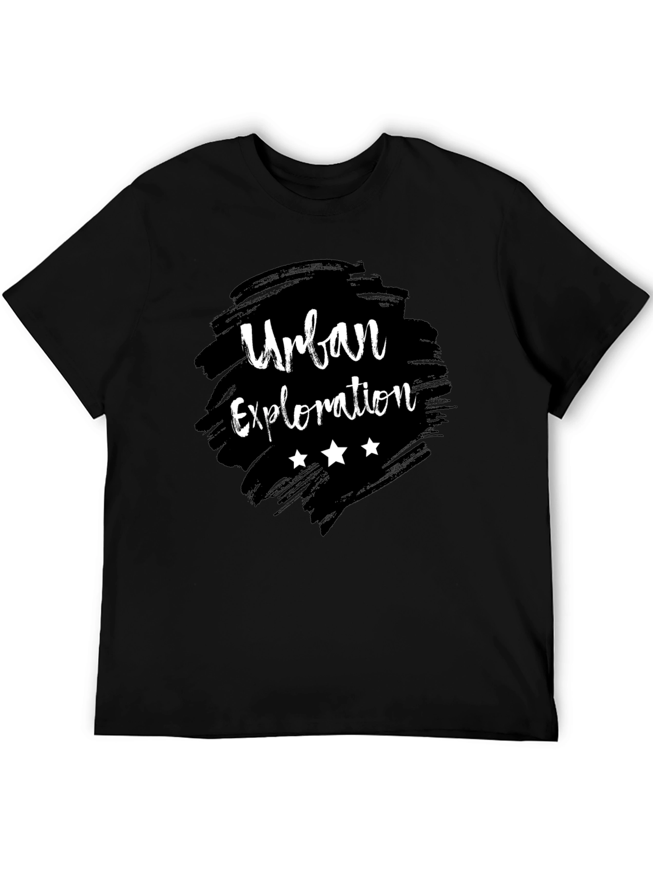 Urban Exploration Black Graphic Tee