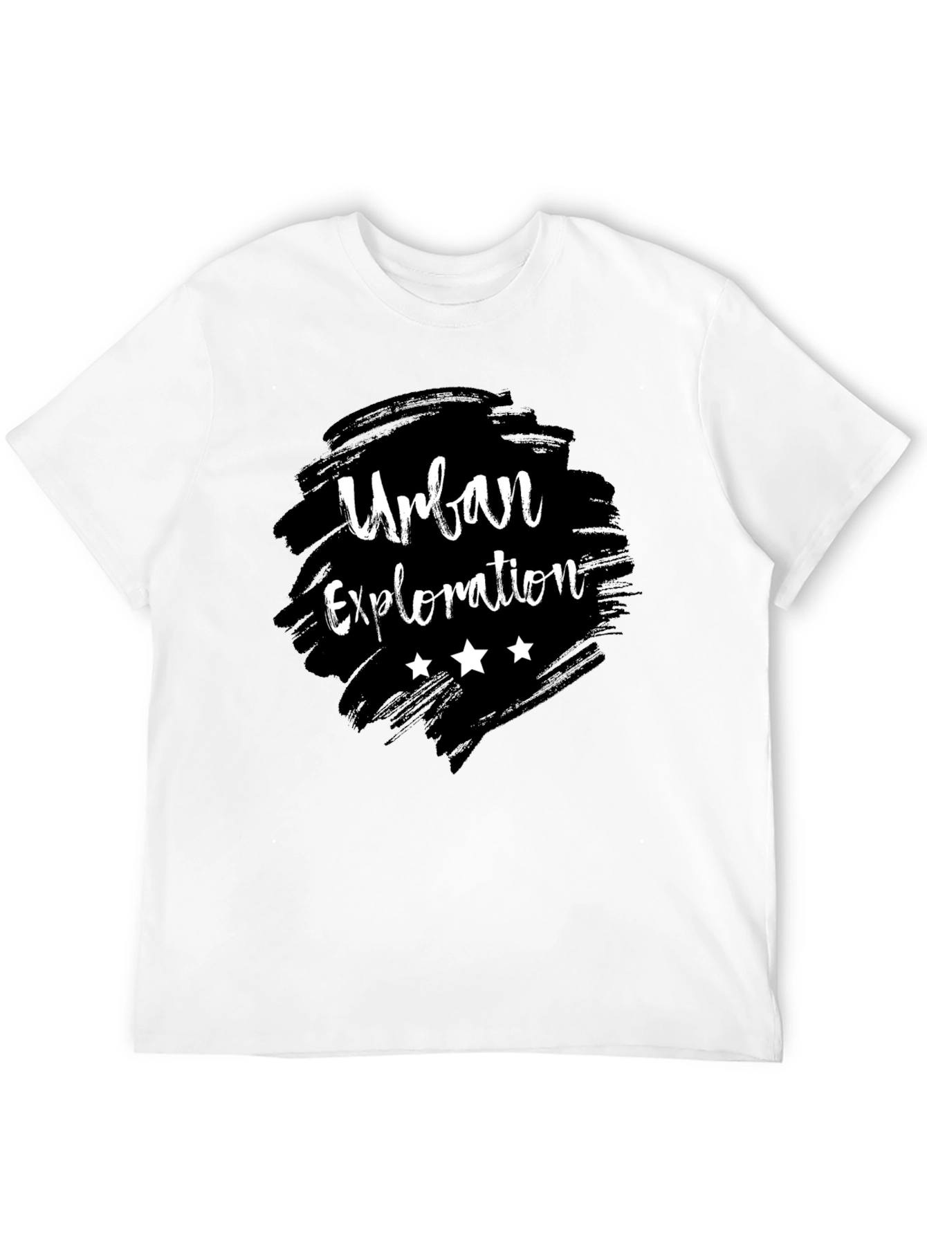 Urban Exploration Black Graphic Tee