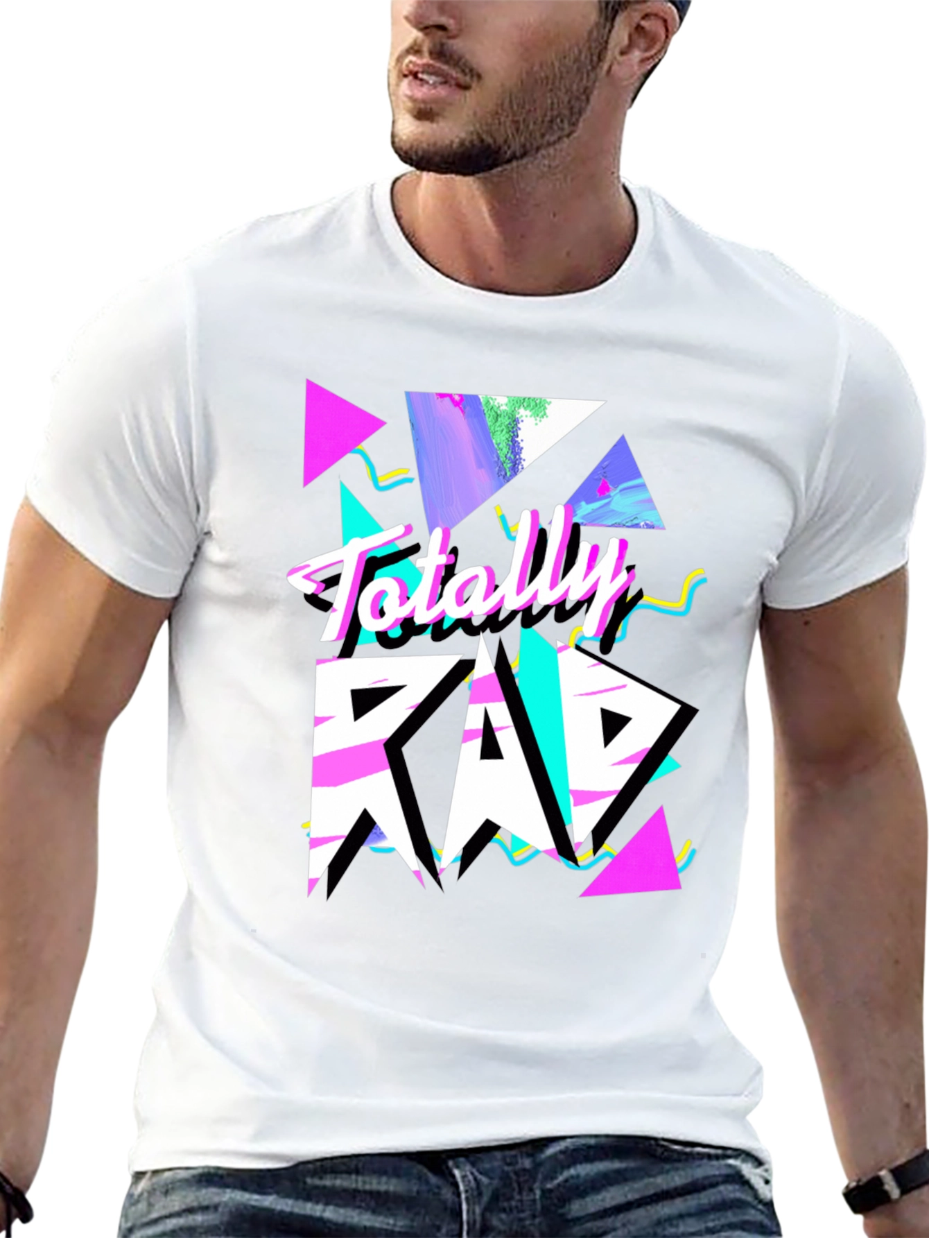 Totally Rad Graphic Tee - Retro 80s Style