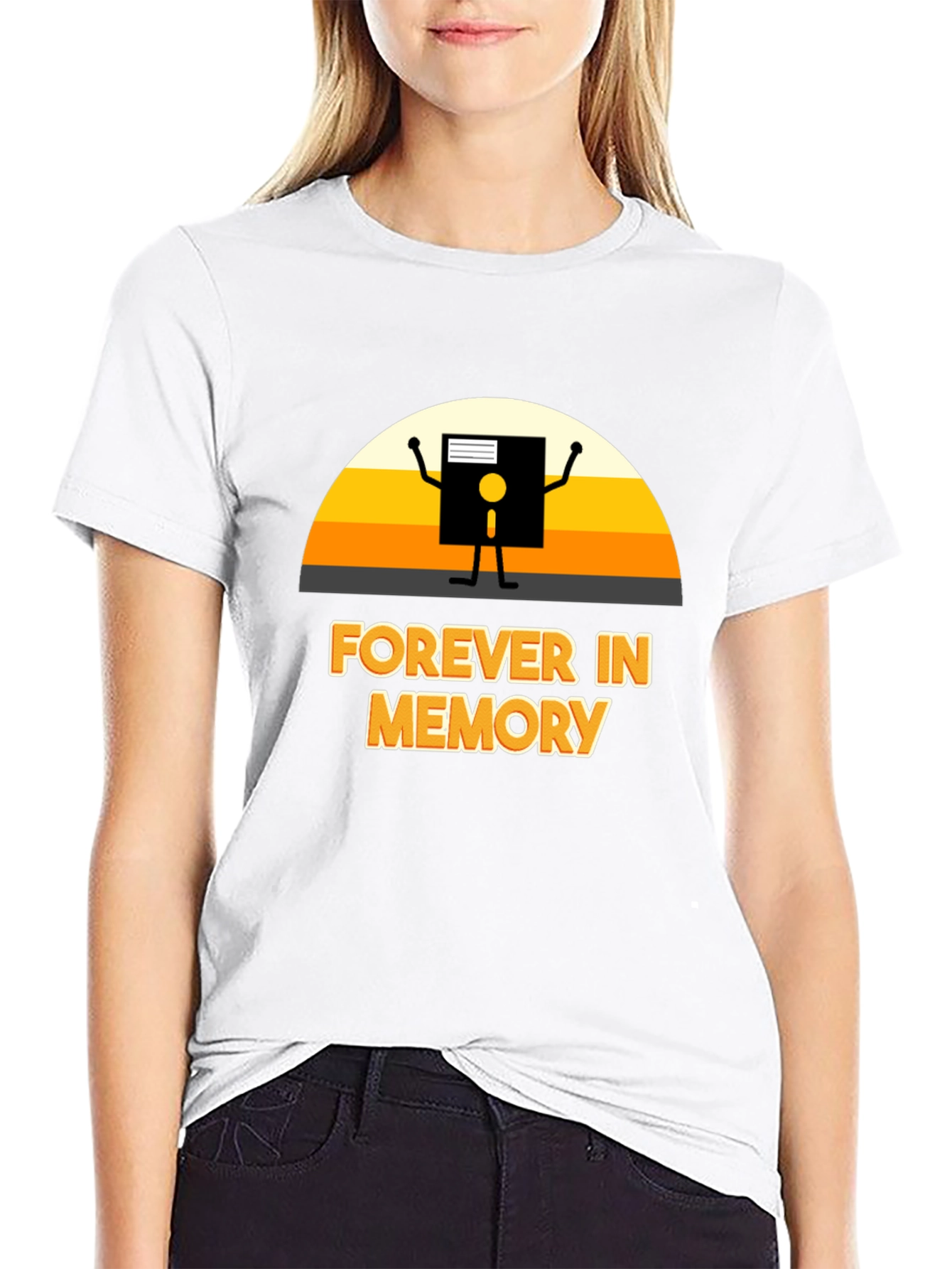 Forever in Memory Floppy Disk Graphic Tee