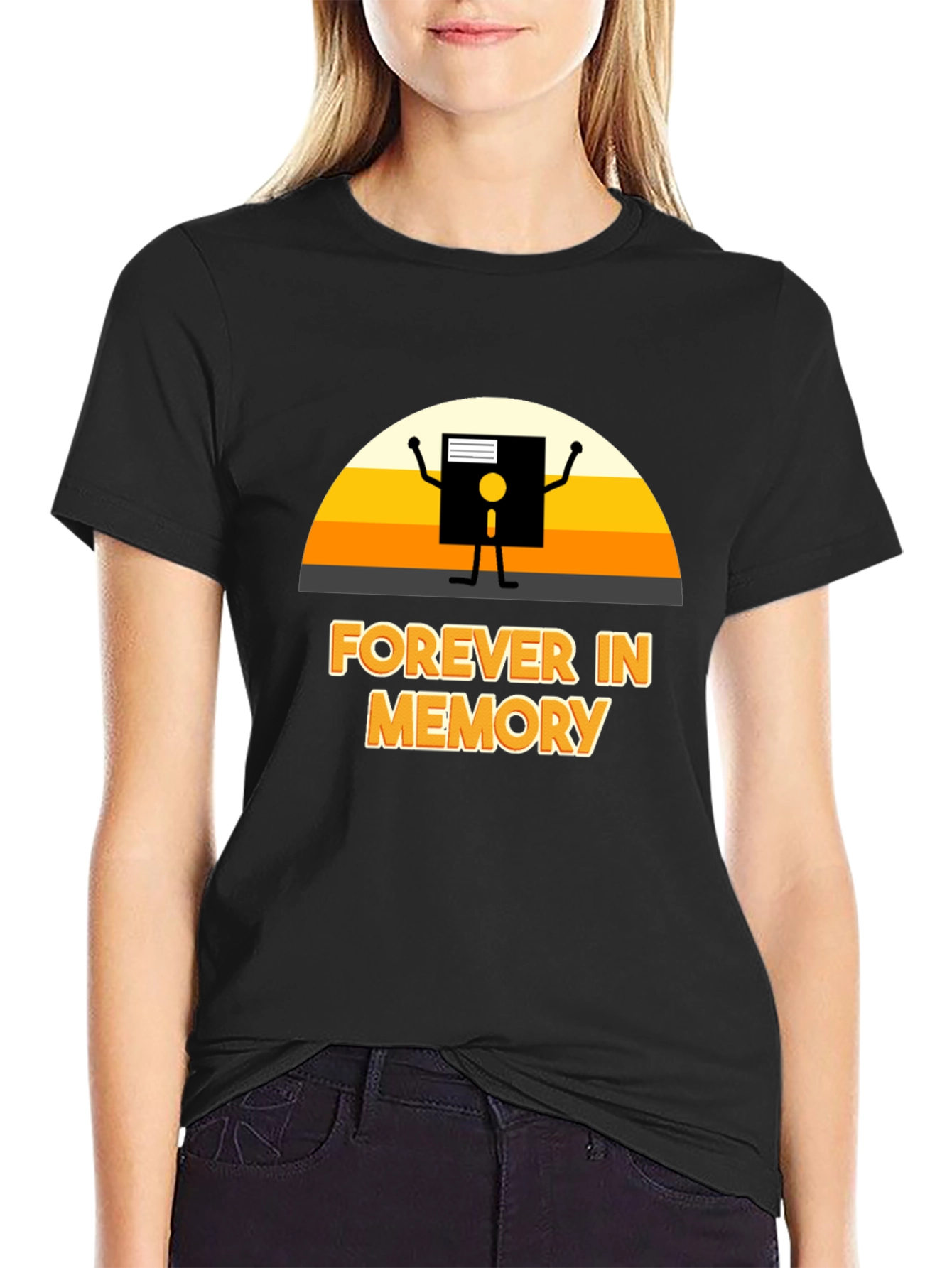 Forever in Memory Floppy Disk Graphic Tee