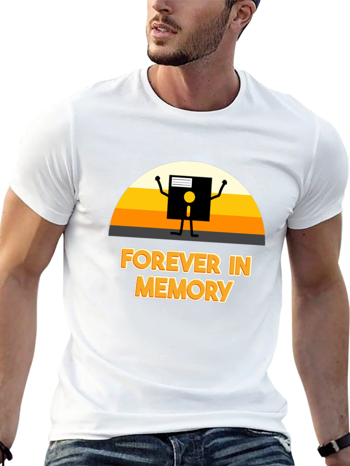Forever in Memory Floppy Disk Graphic Tee