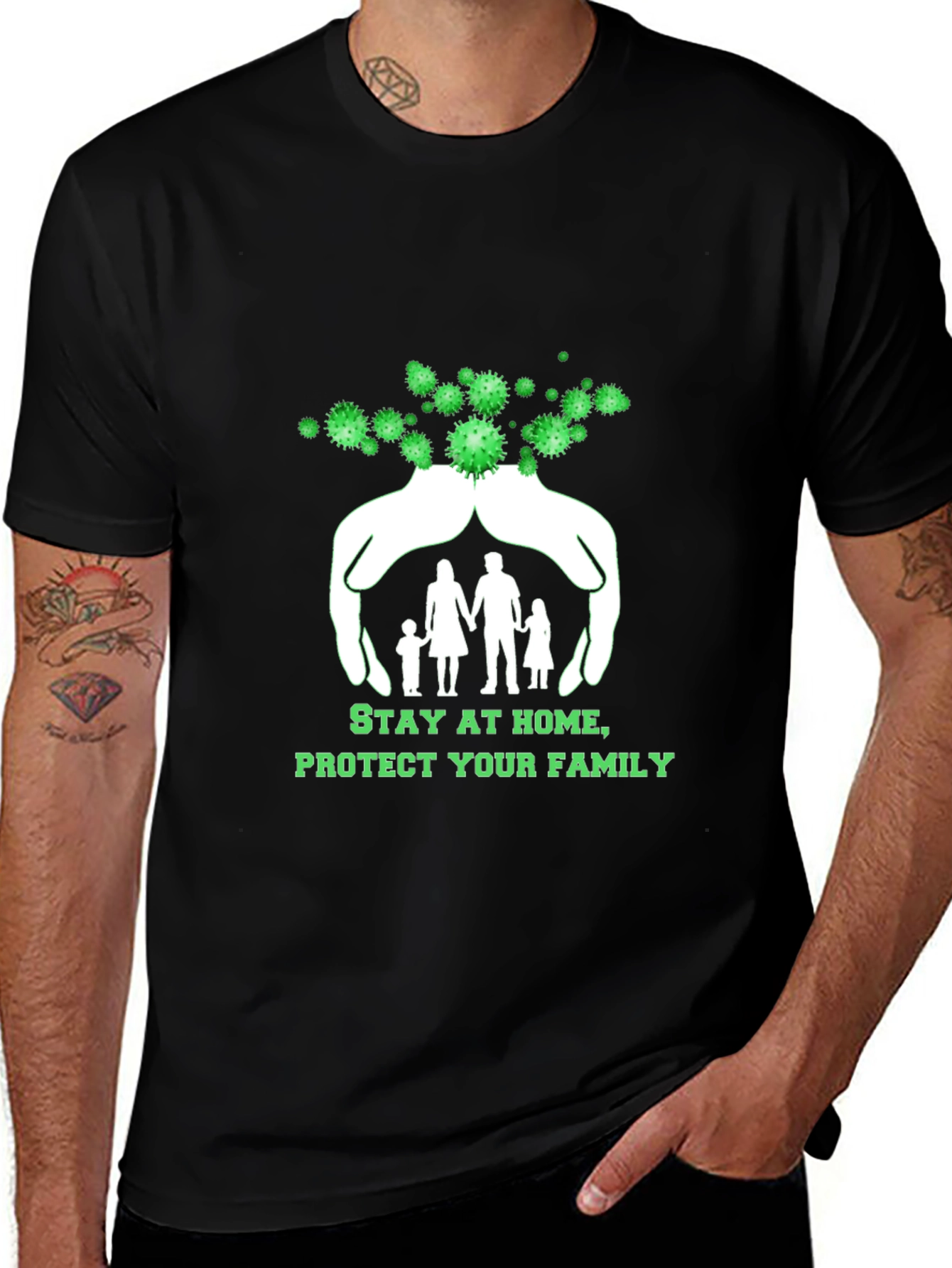 Stay Home Protect Family T-Shirt