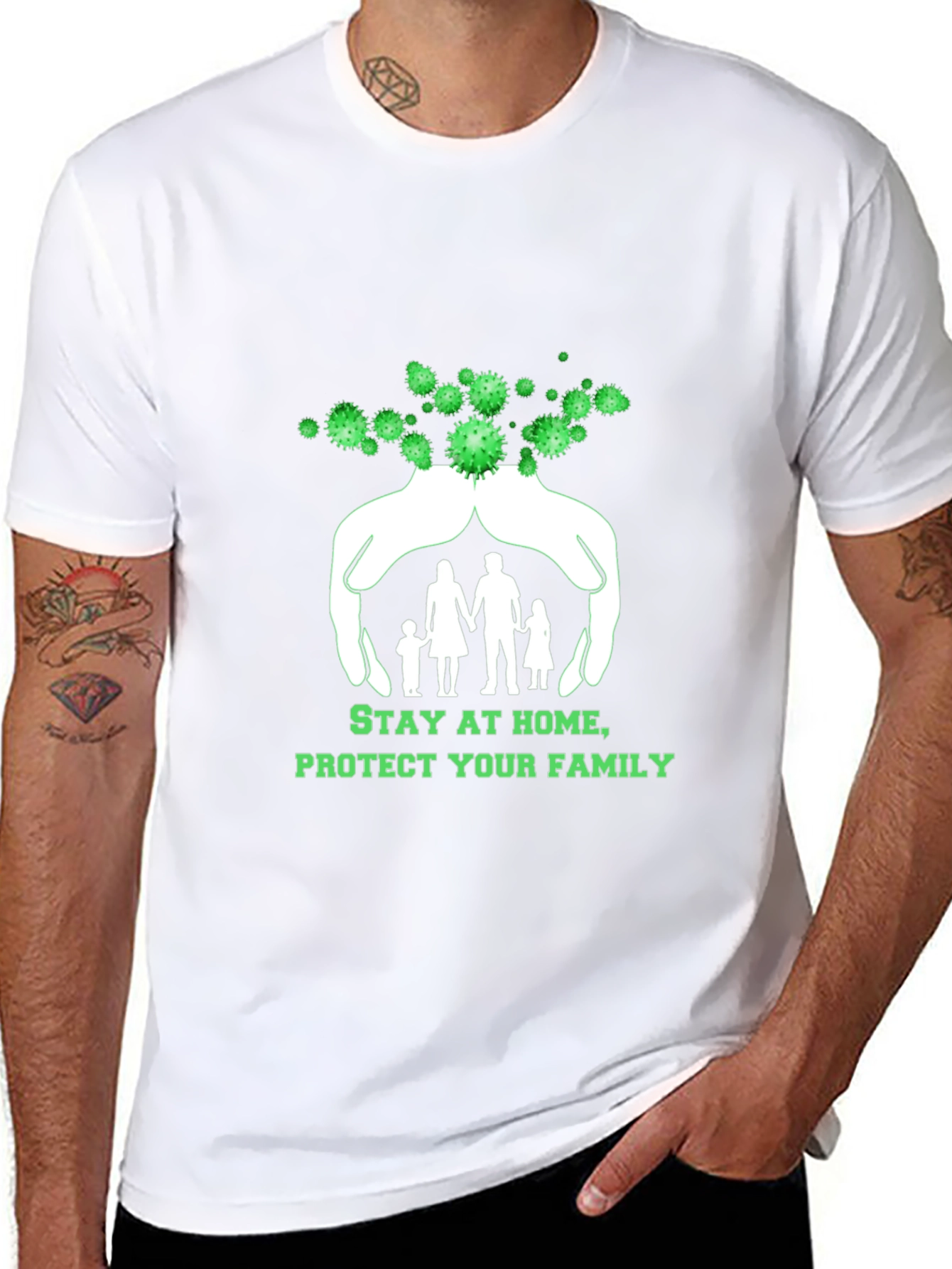 Stay Home Protect Family T-Shirt