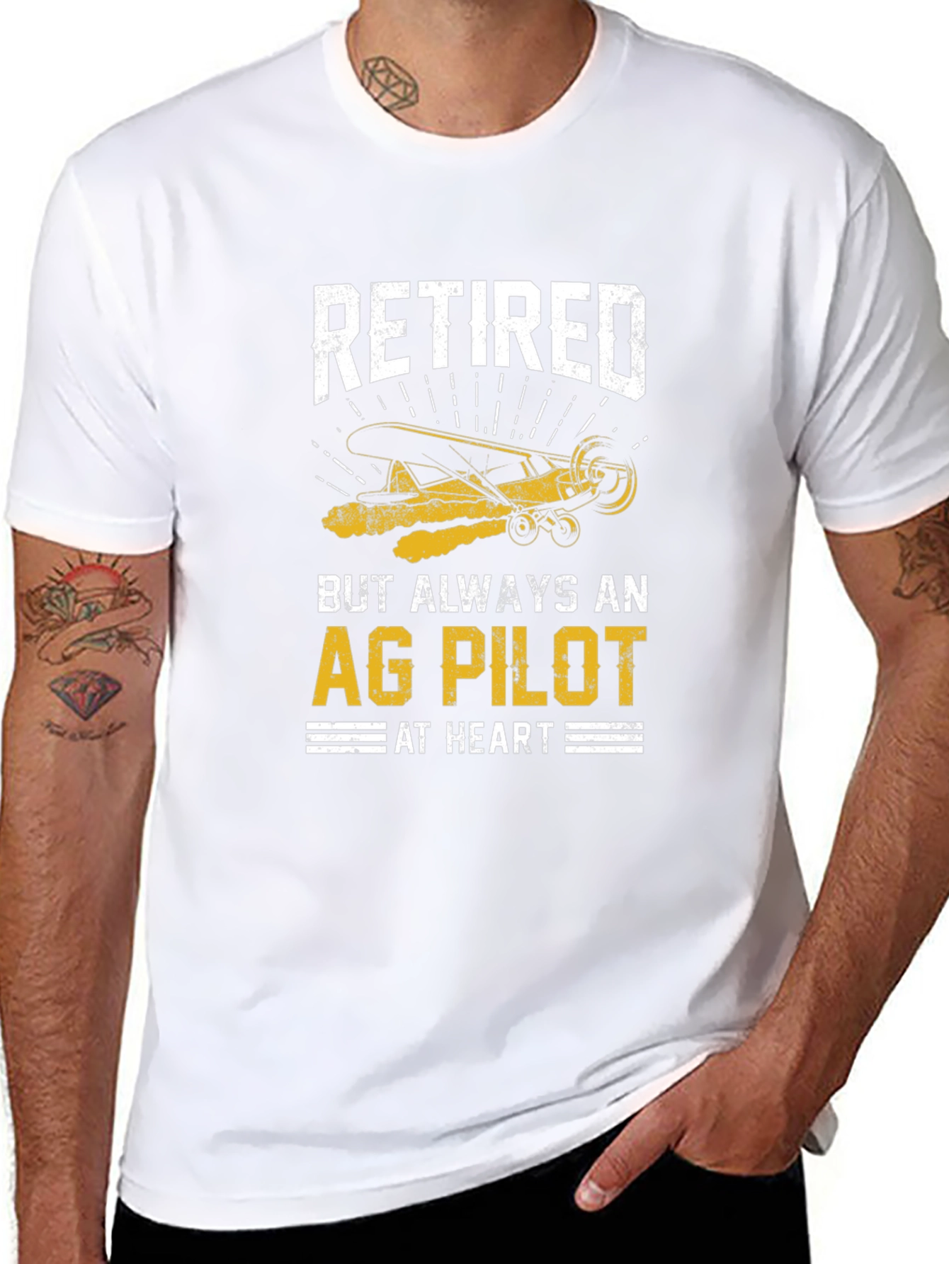 Retired Ag Pilot T-Shirt - Always at Heart