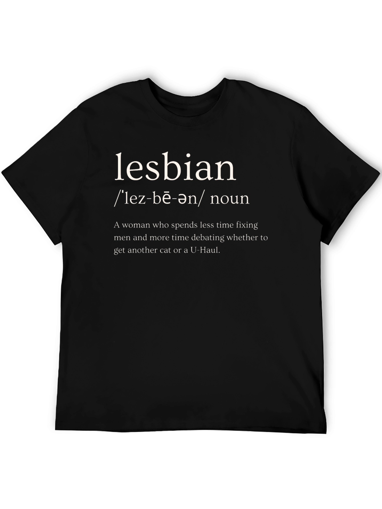 Lesbian Definition T-Shirt - Humorous Slogan Tee