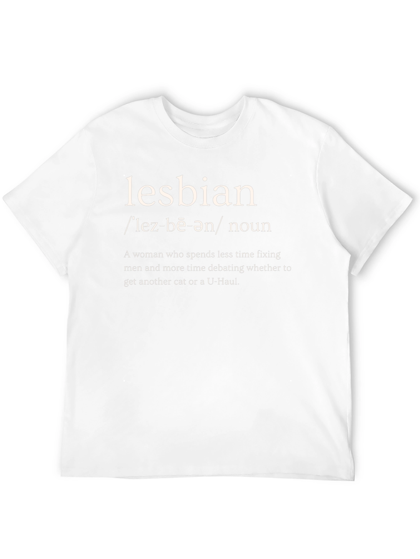 Lesbian Definition T-Shirt - Humorous Slogan Tee