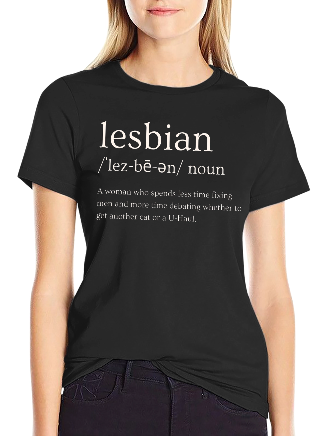 Lesbian Definition T-Shirt - Humorous Slogan Tee