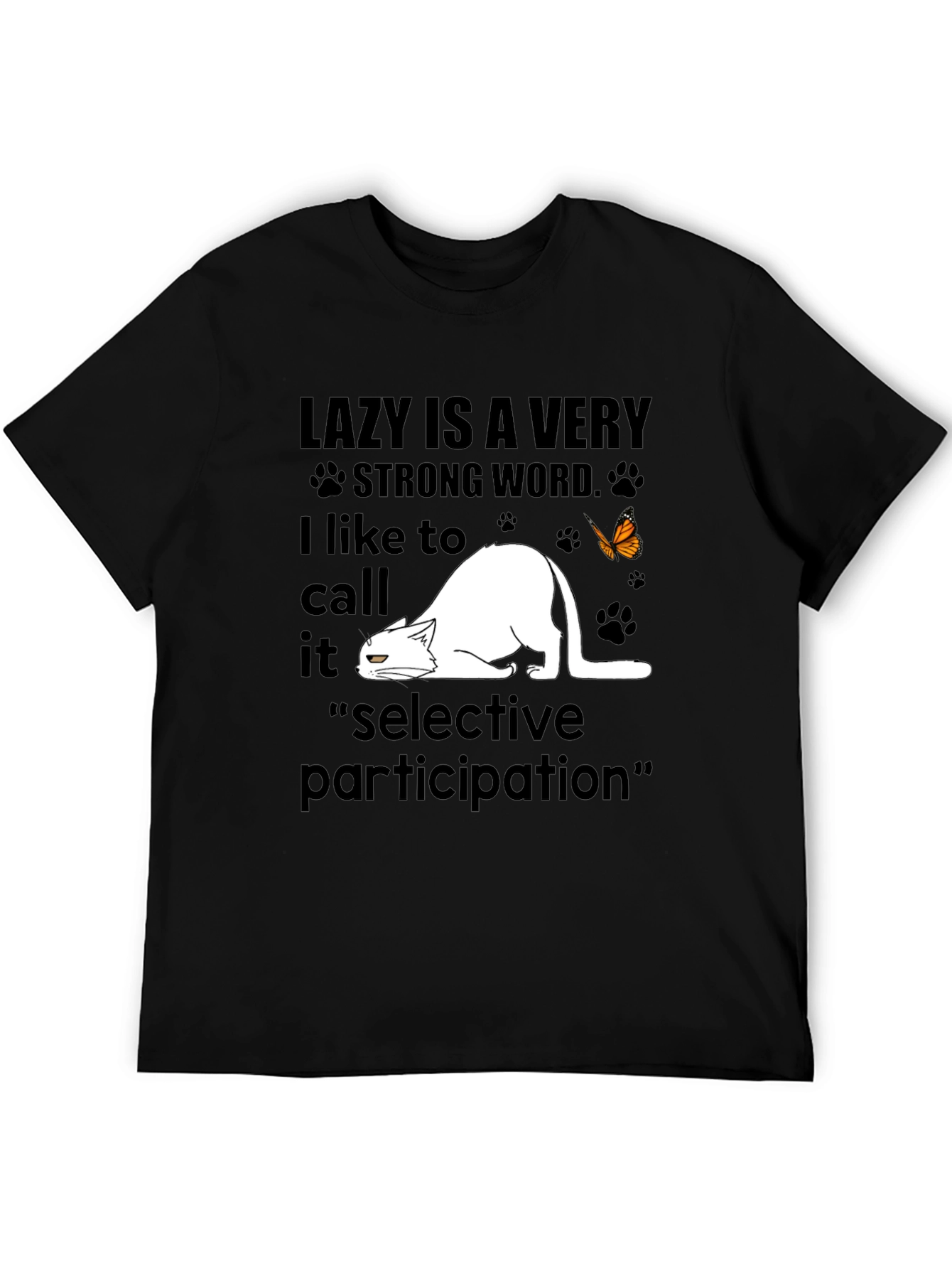 Lazy Cat T-Shirt - Selective Participation Tee