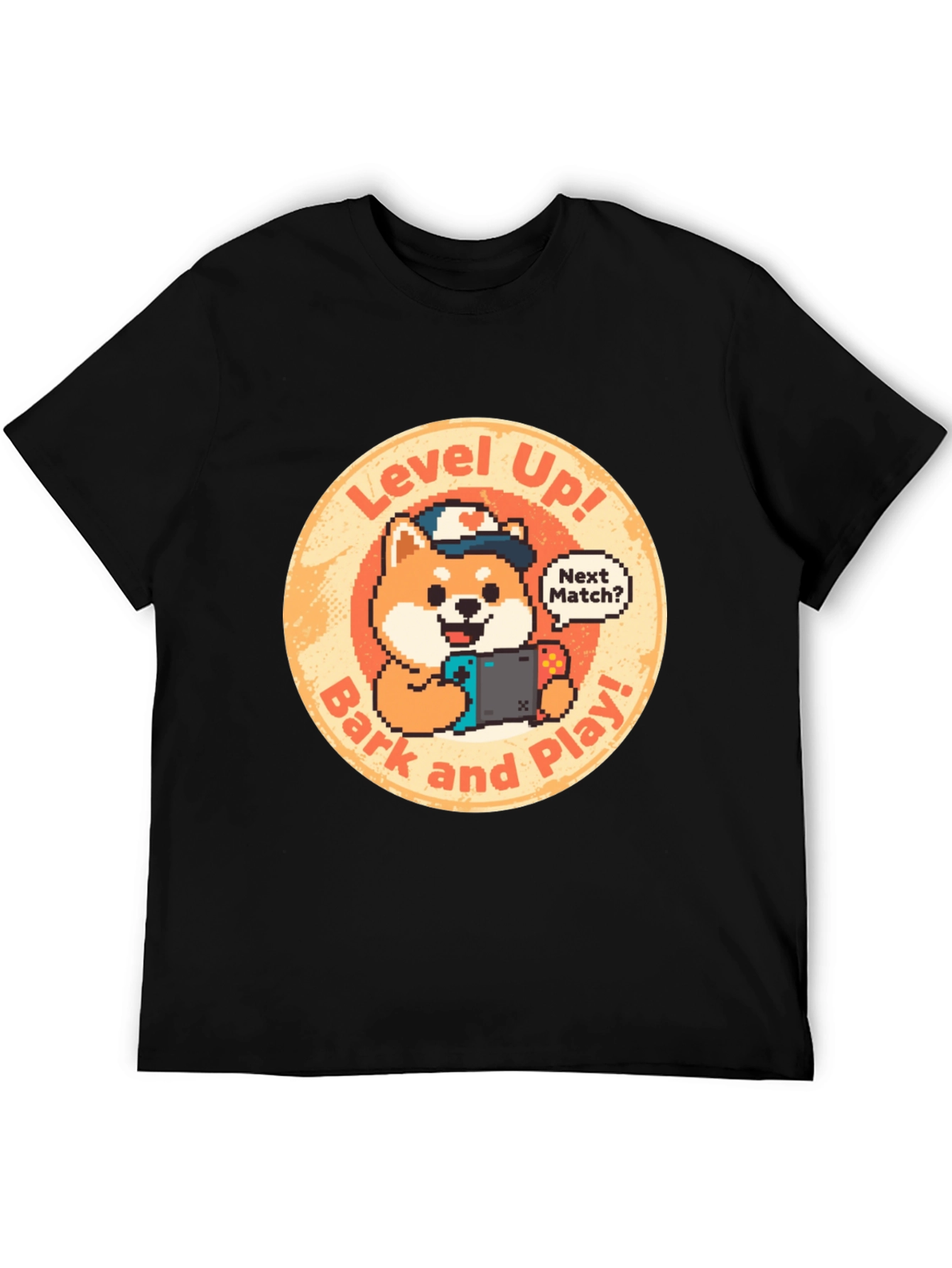 Level Up! Gamer Dog Graphic Tee