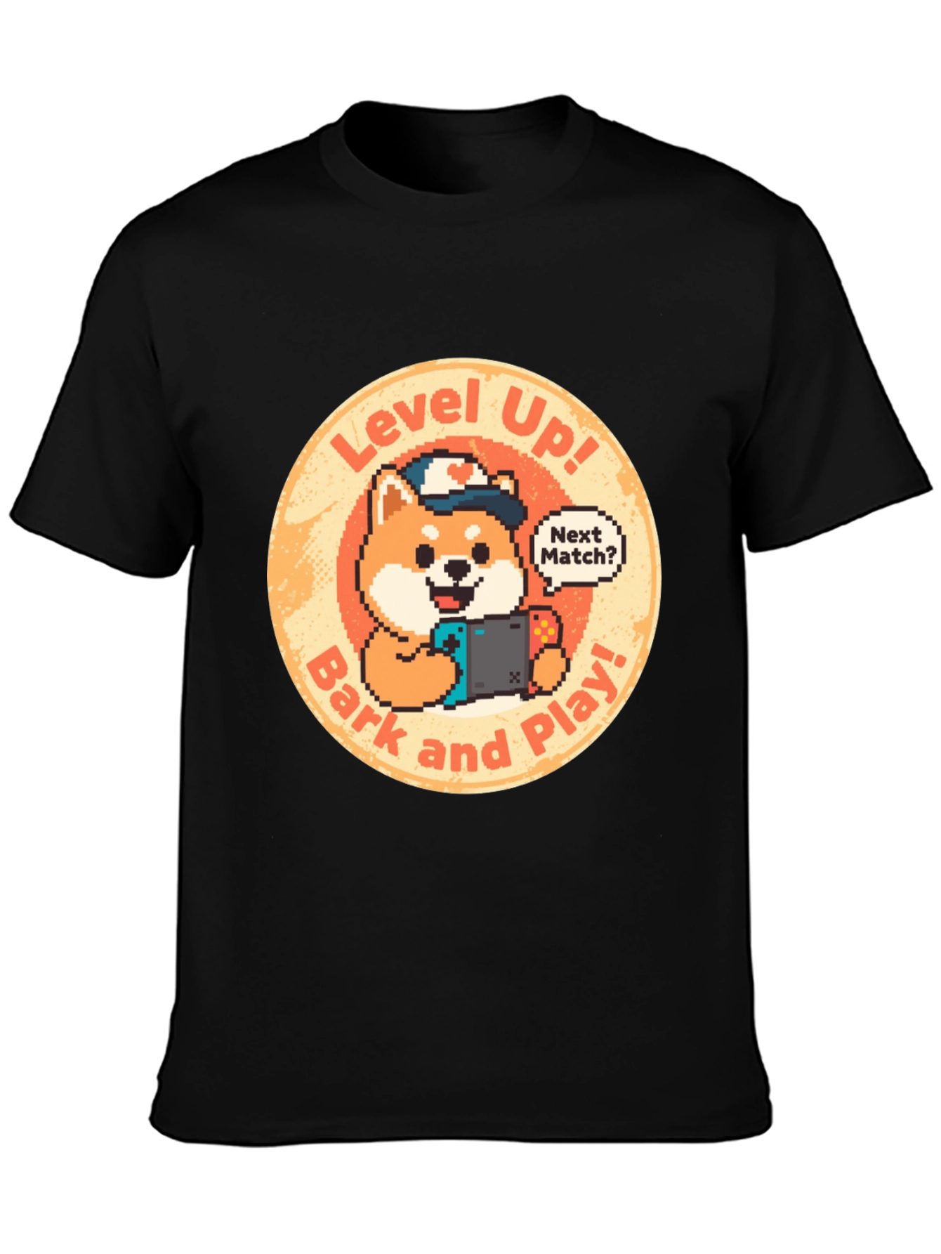 Level Up! Gamer Dog Graphic Tee