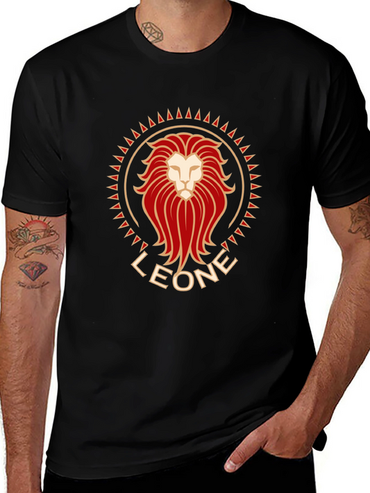 LEONE Graphic Tee - Lion Head Design