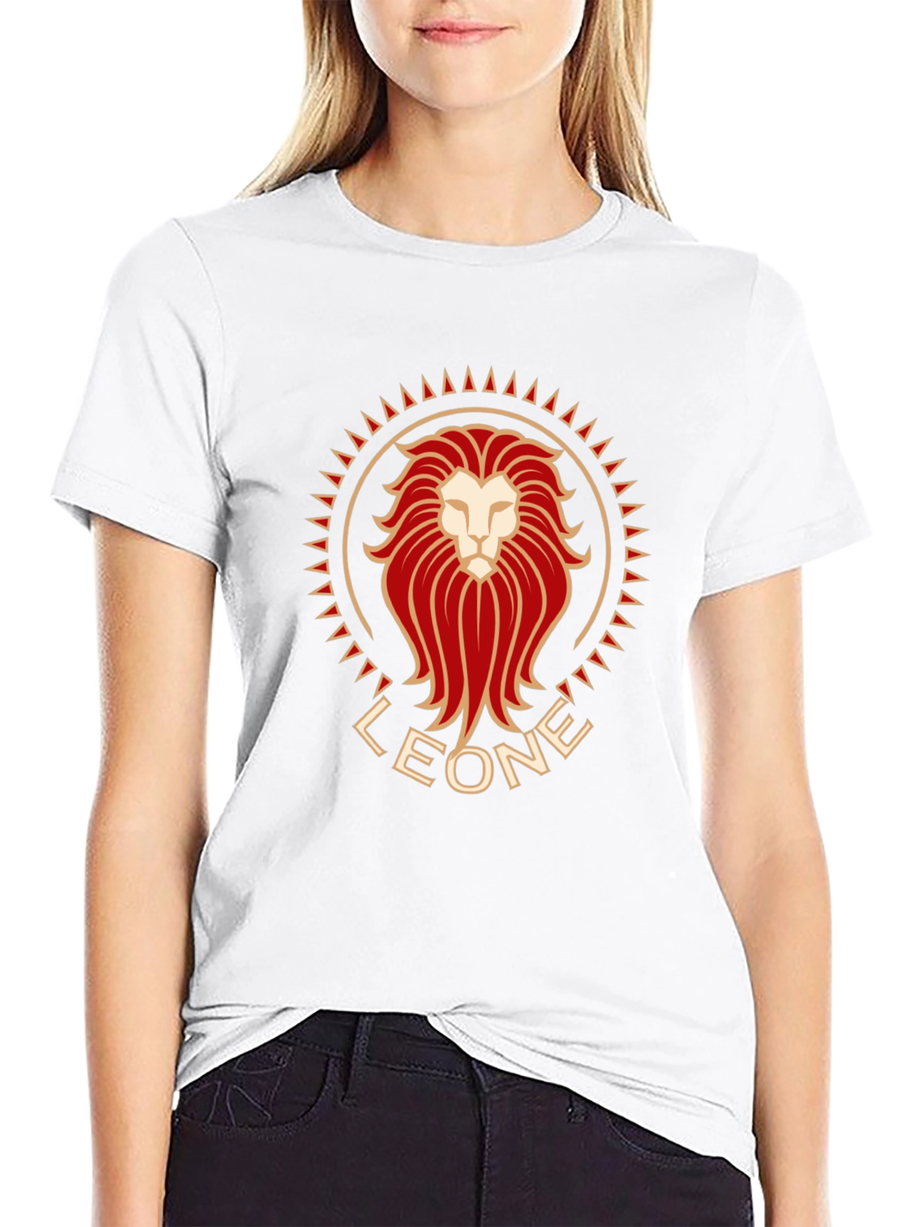 LEONE Graphic Tee - Lion Head Design