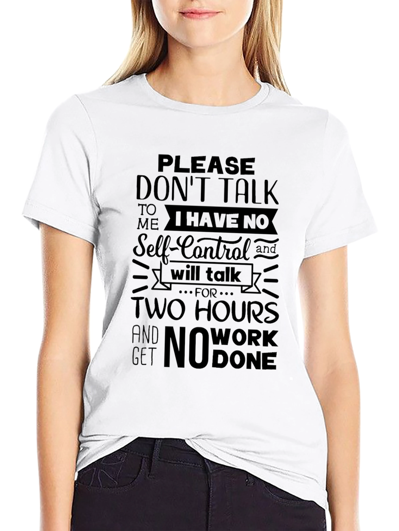 Funny Black T-Shirt: Dont Talk To Me!