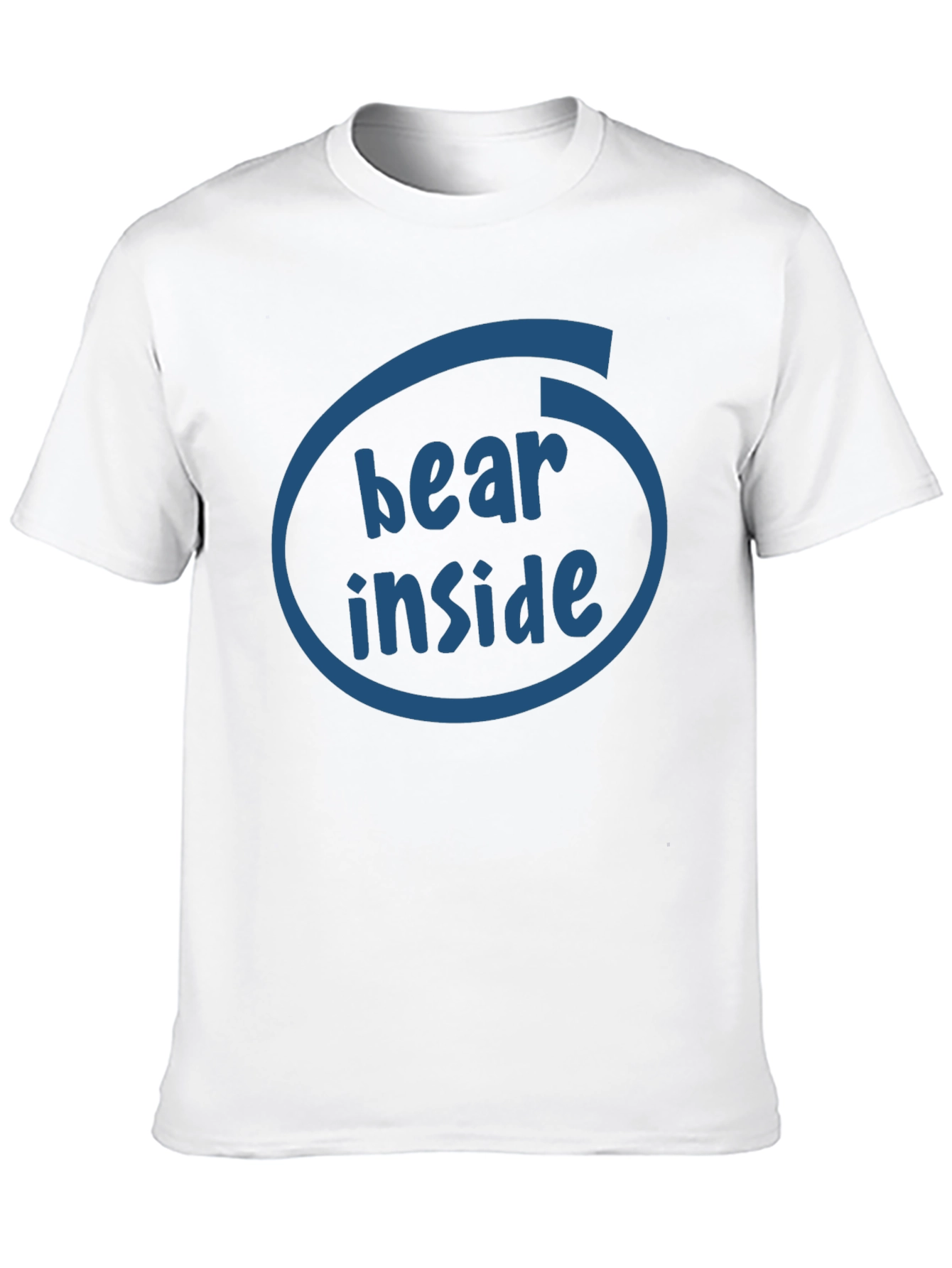 Bear Inside Funny Graphic T-Shirt - Black