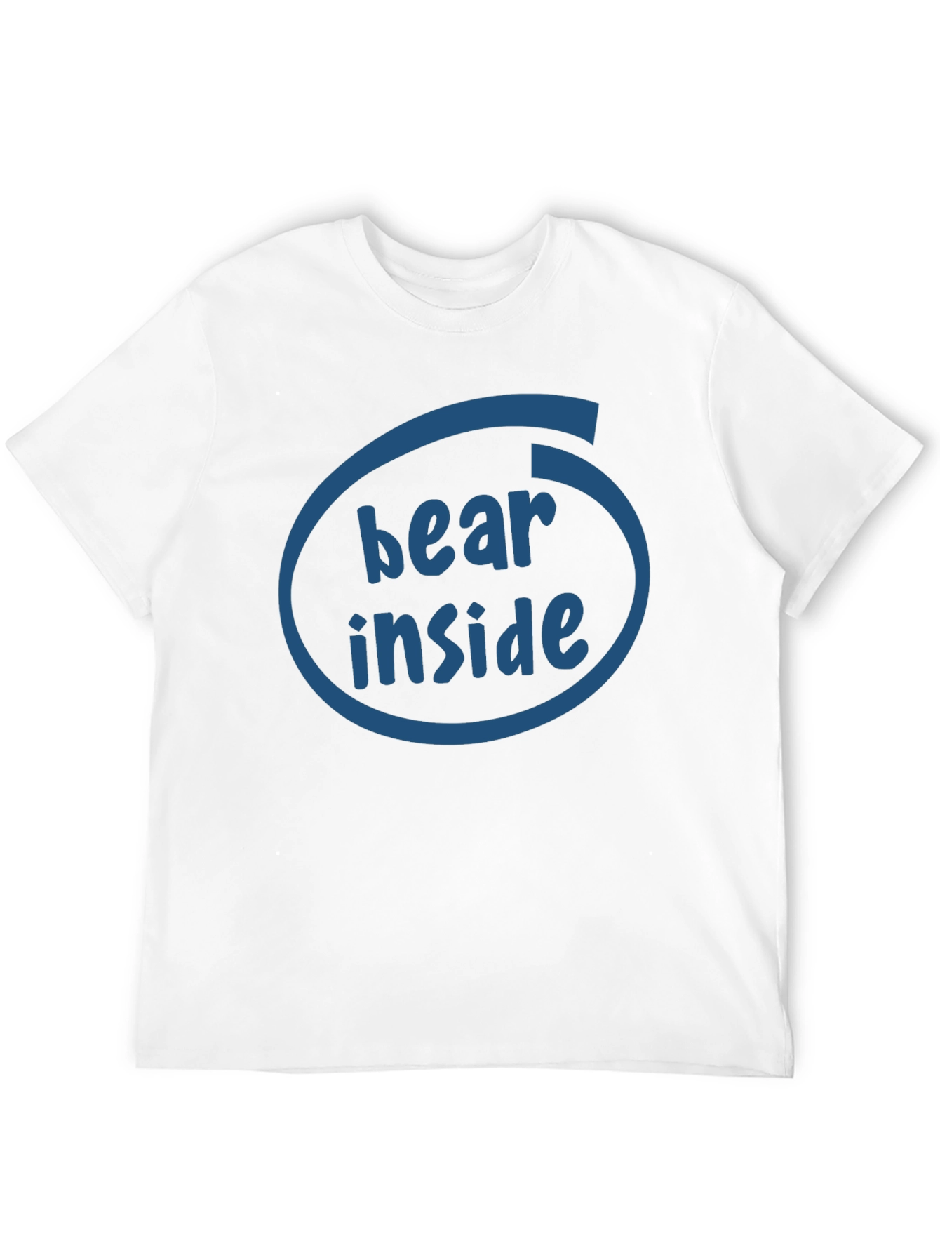 Bear Inside Funny Graphic T-Shirt - Black