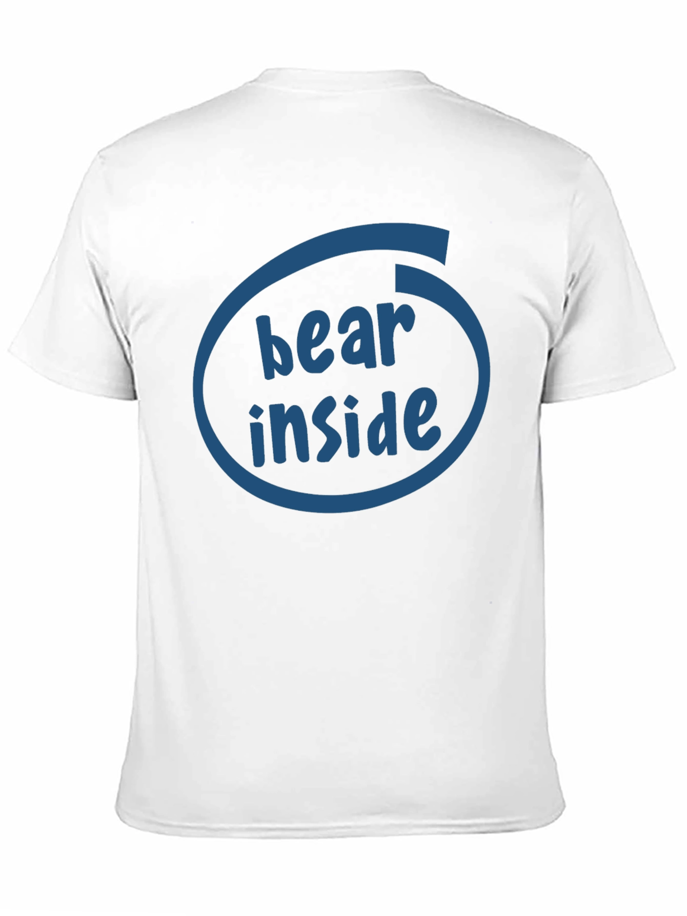 Bear Inside Funny Graphic T-Shirt - Black