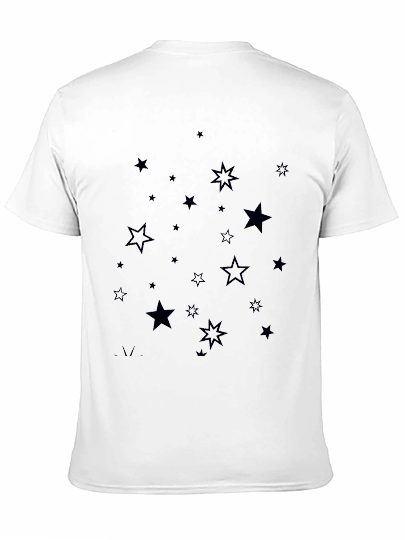 Starry Night Black T-Shirt for Men