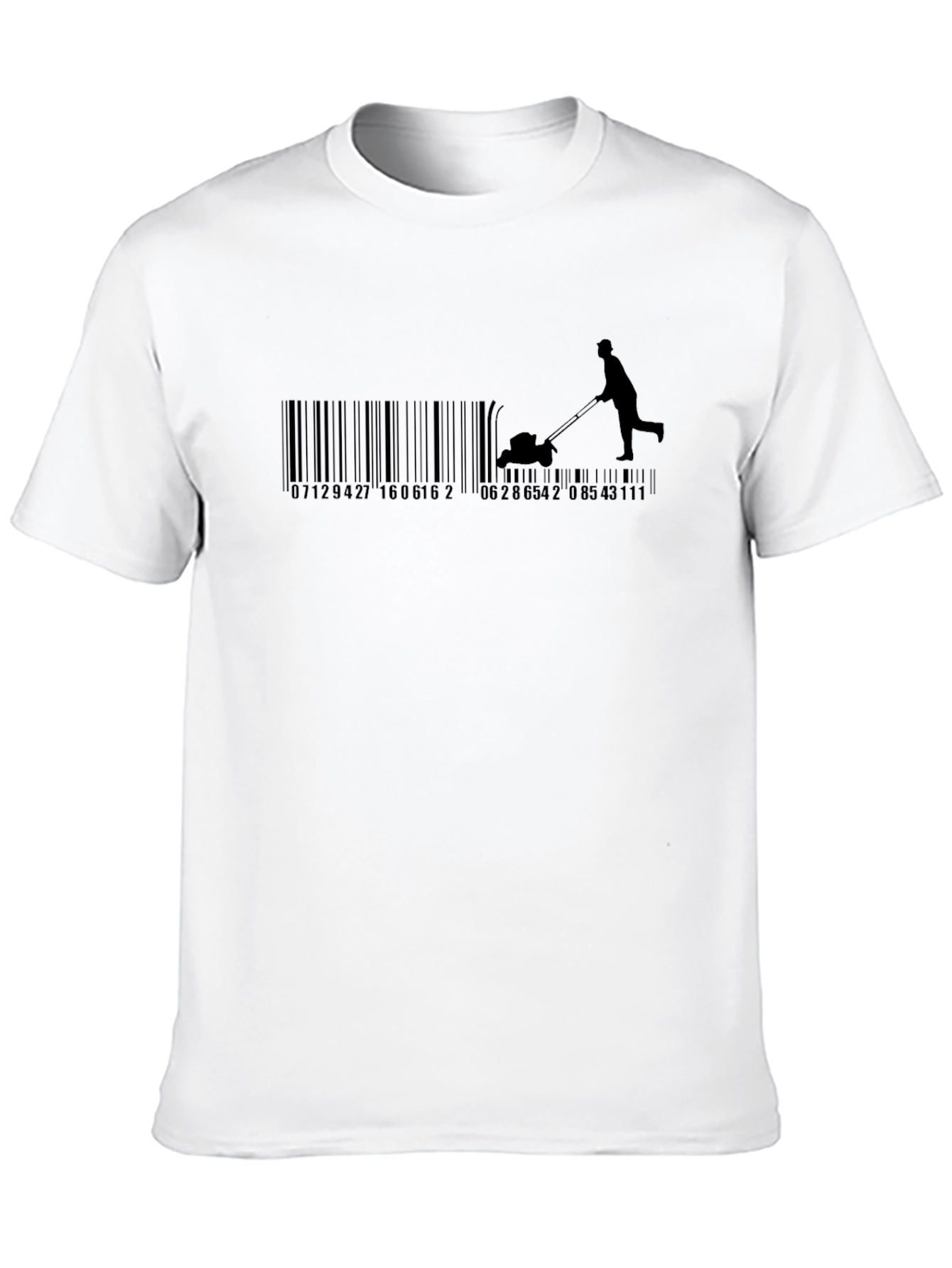 Barcode Lawn Mowing Graphic T-Shirt