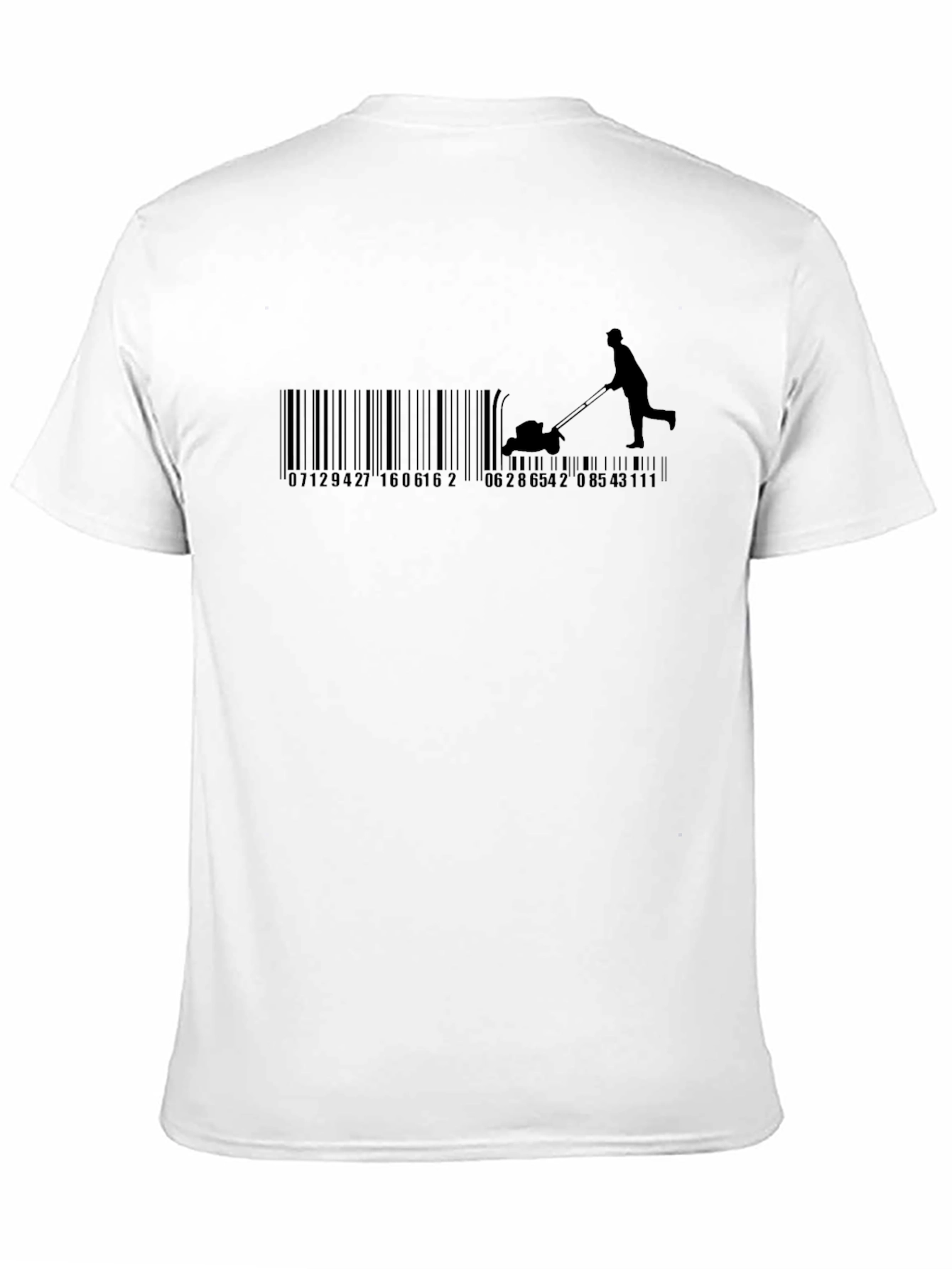 Barcode Lawn Mowing Graphic T-Shirt