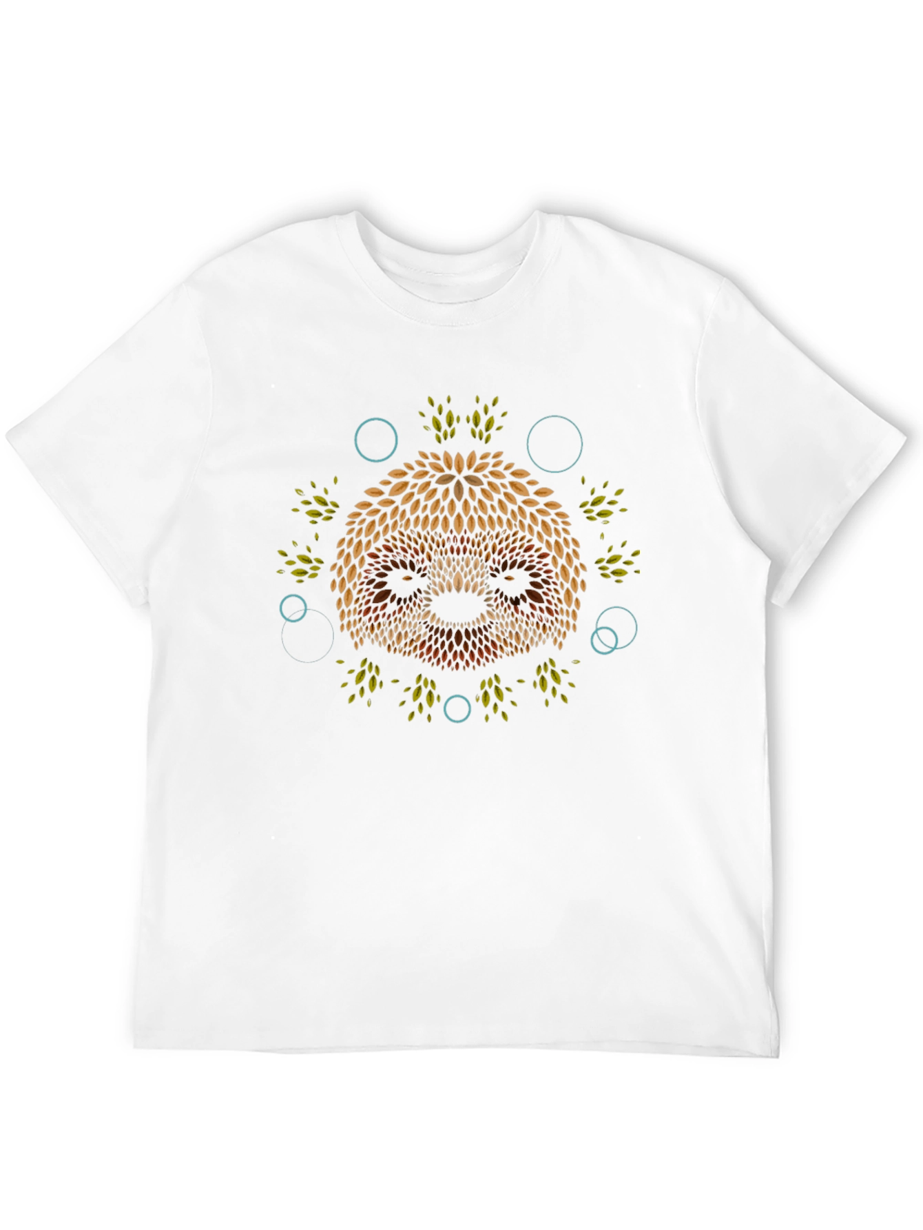 Leaf Sloth Graphic Print T-Shirt