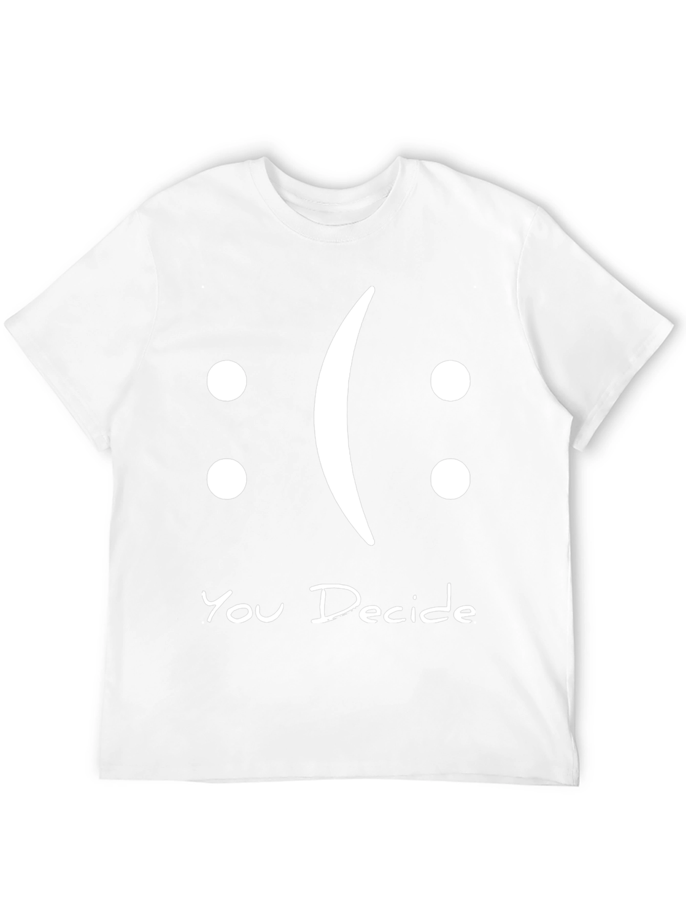You Decide Graphic T-Shirt - Black Casual Tee