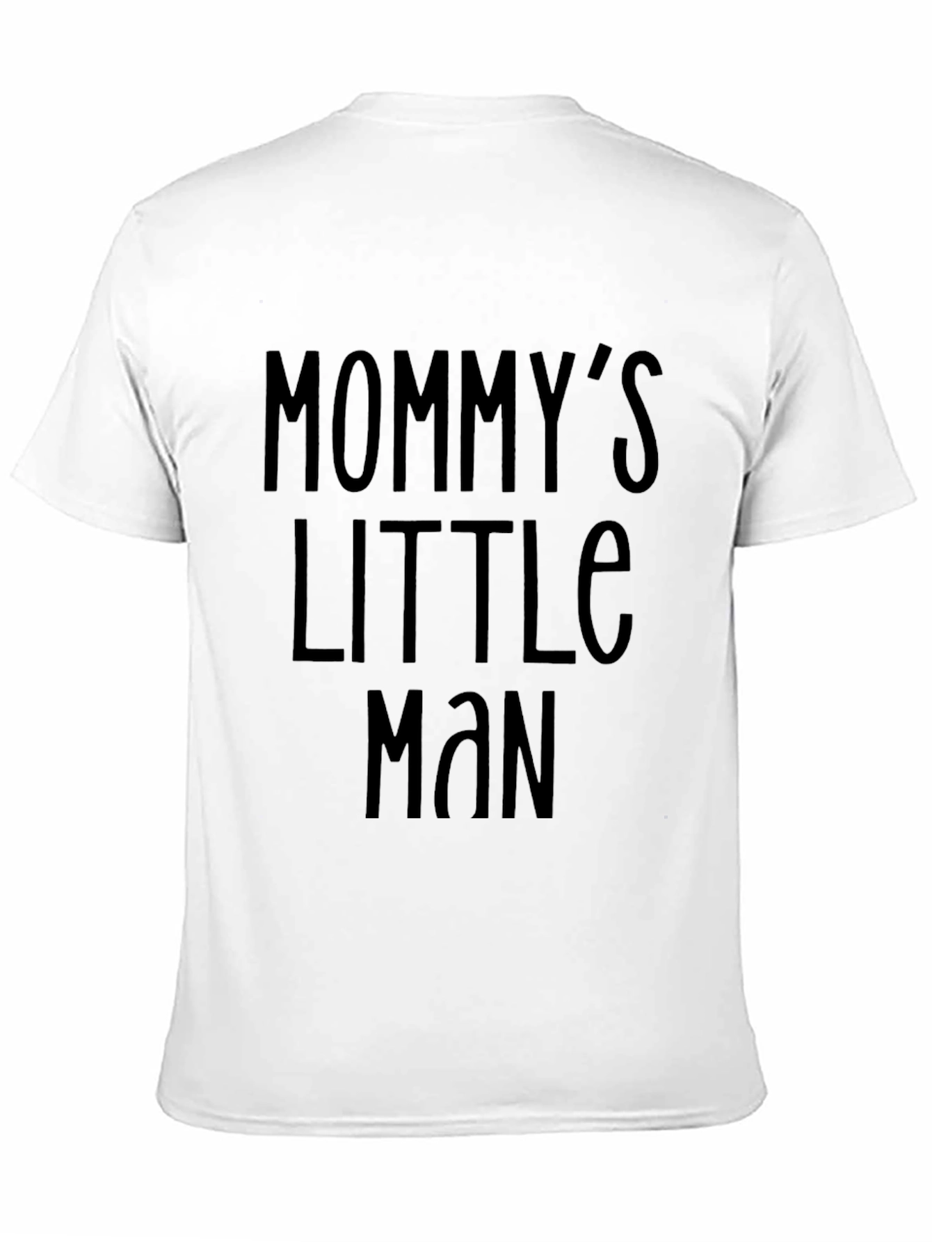 Mommys Little Man Black Tee