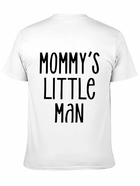 Mommys Little Man Black Tee