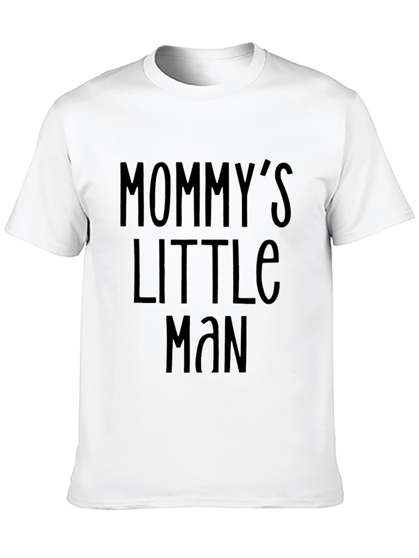 Mommys Little Man Black Tee