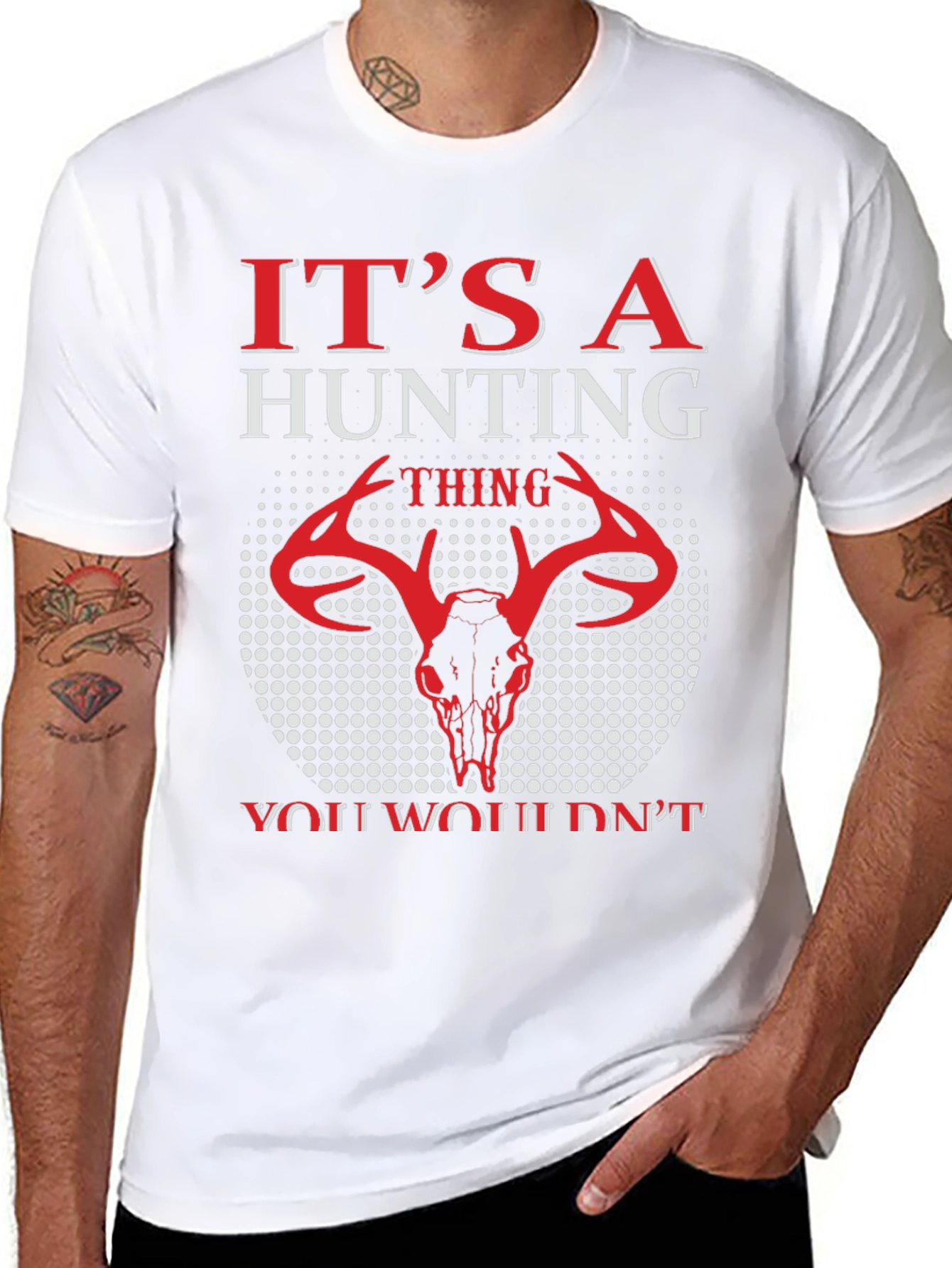 Hunting Thing T-Shirt - Deer Skull Graphic Tee