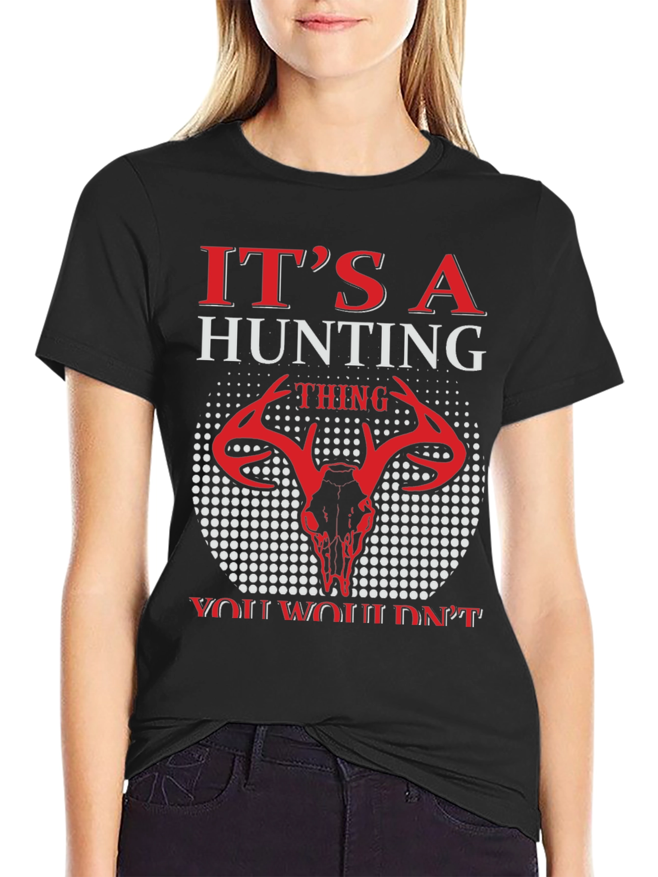 Hunting Thing T-Shirt - Deer Skull Graphic Tee