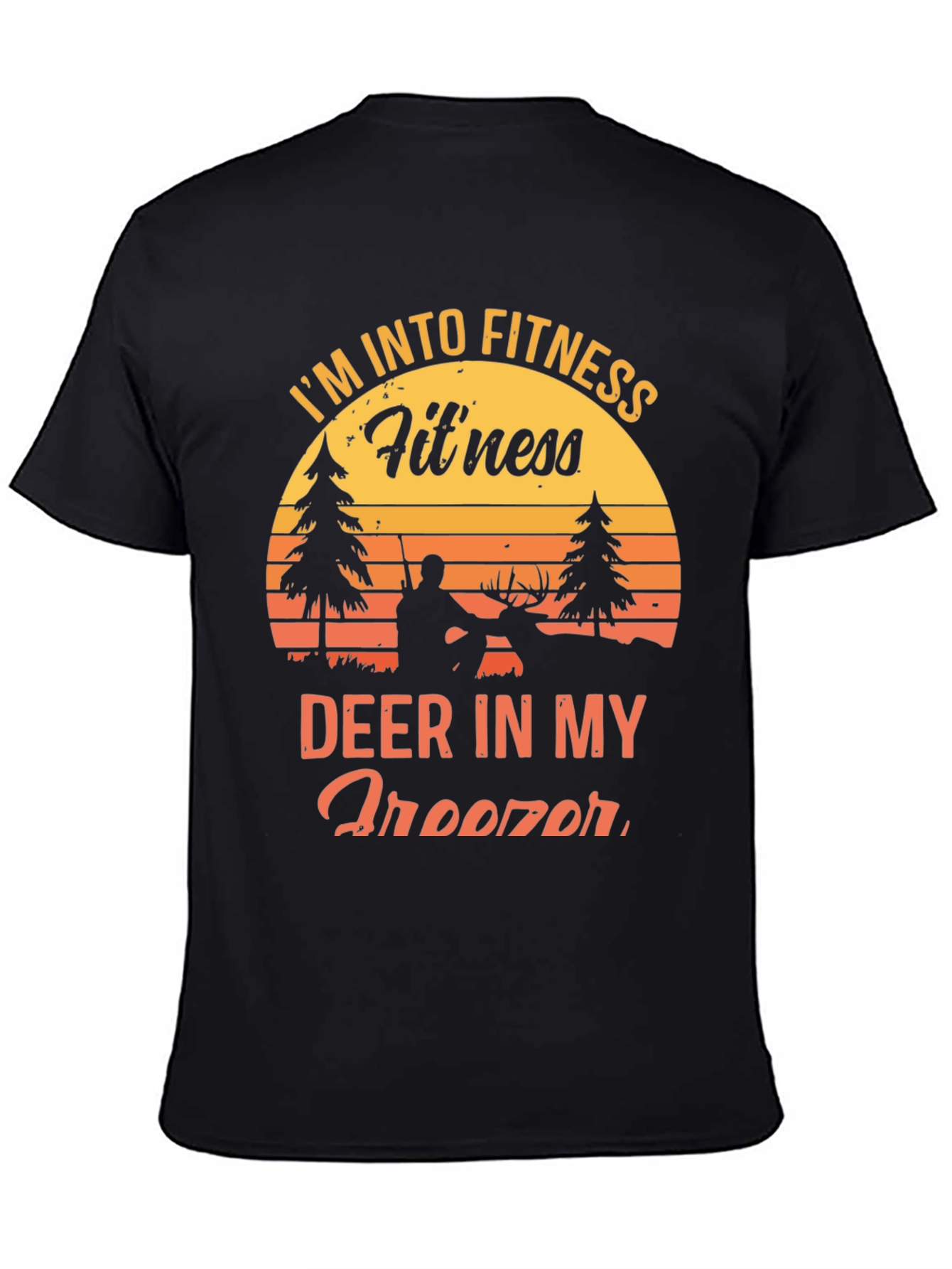 Fitness Deer Hunting Graphic T-Shirt