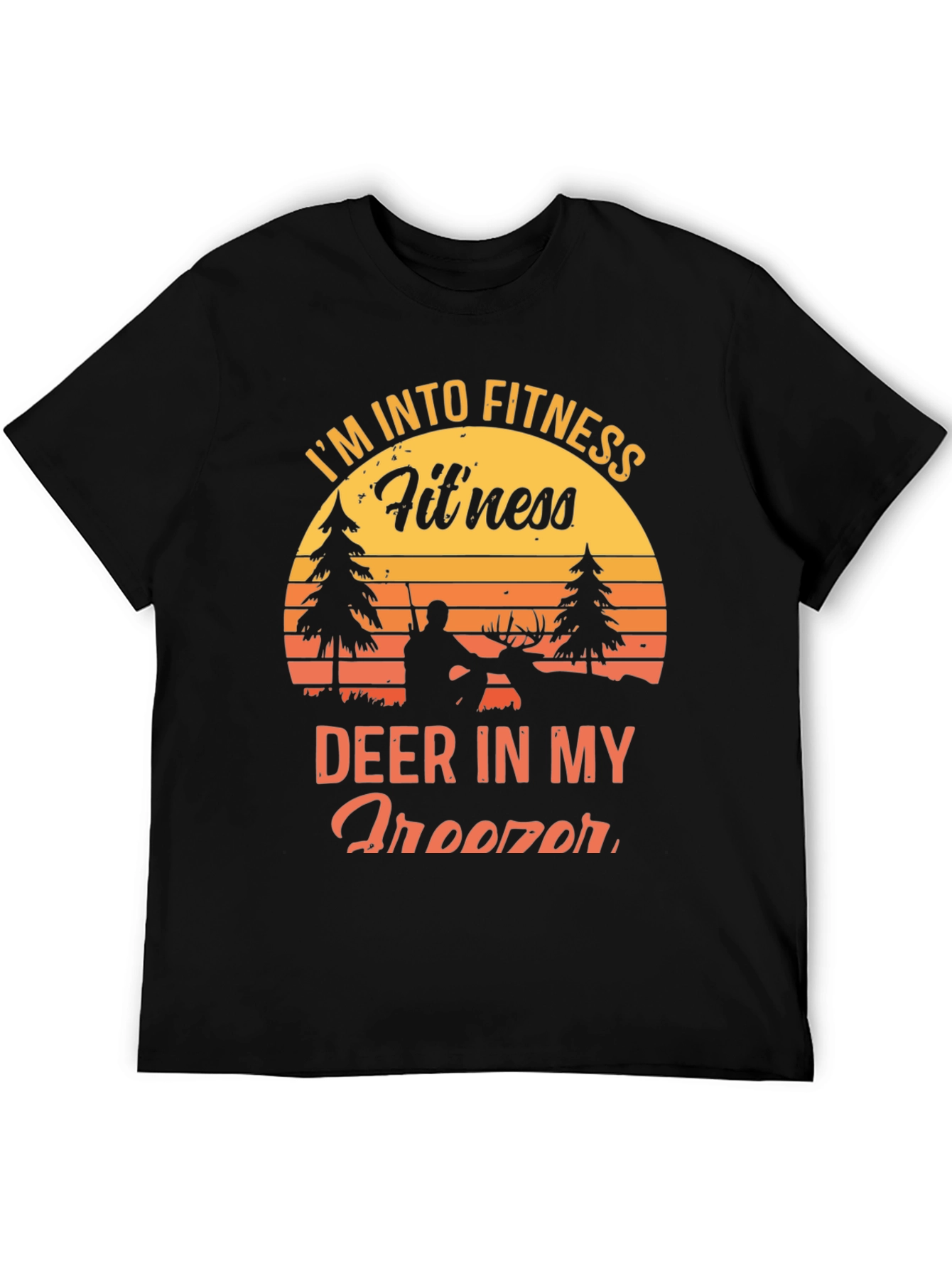 Fitness Deer Hunting Graphic T-Shirt