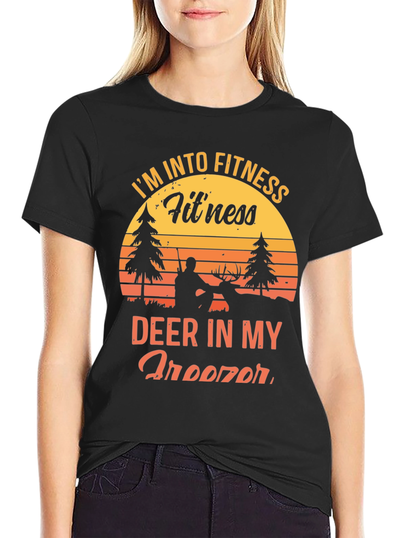 Fitness Deer Hunting Graphic T-Shirt