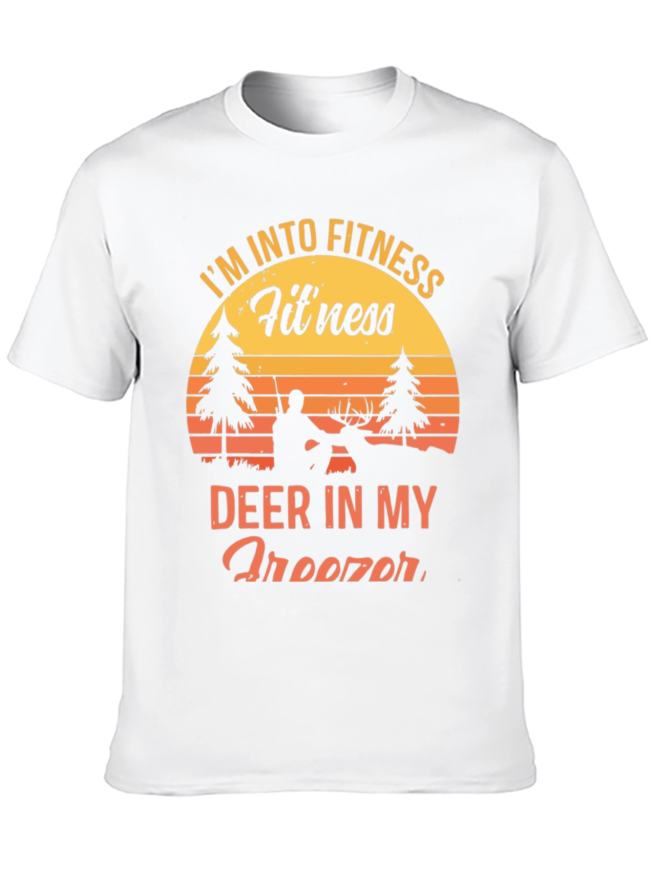 Fitness Deer Hunting Graphic T-Shirt
