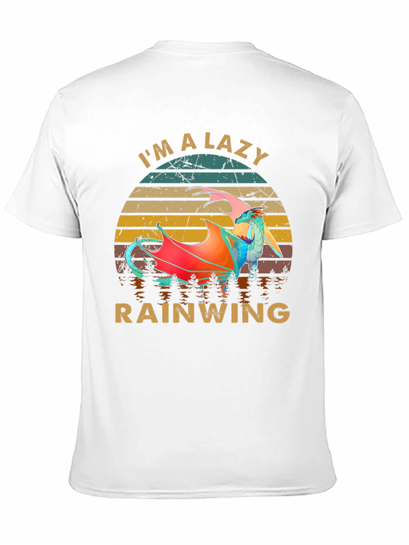 Lazy Rainwing Graphic T-Shirt - Black