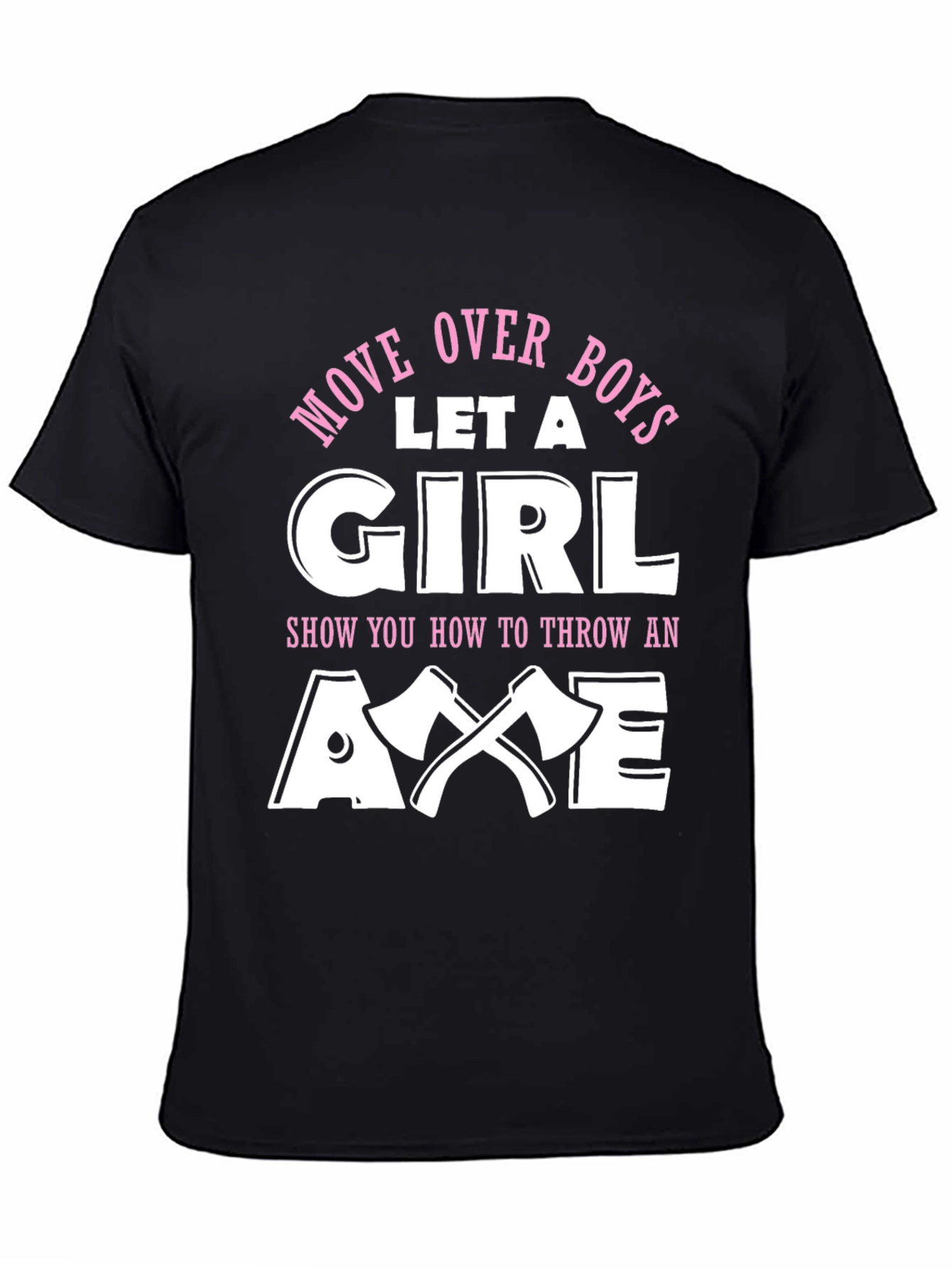 Girl Axe Thrower T-Shirt - Black Humor Tee