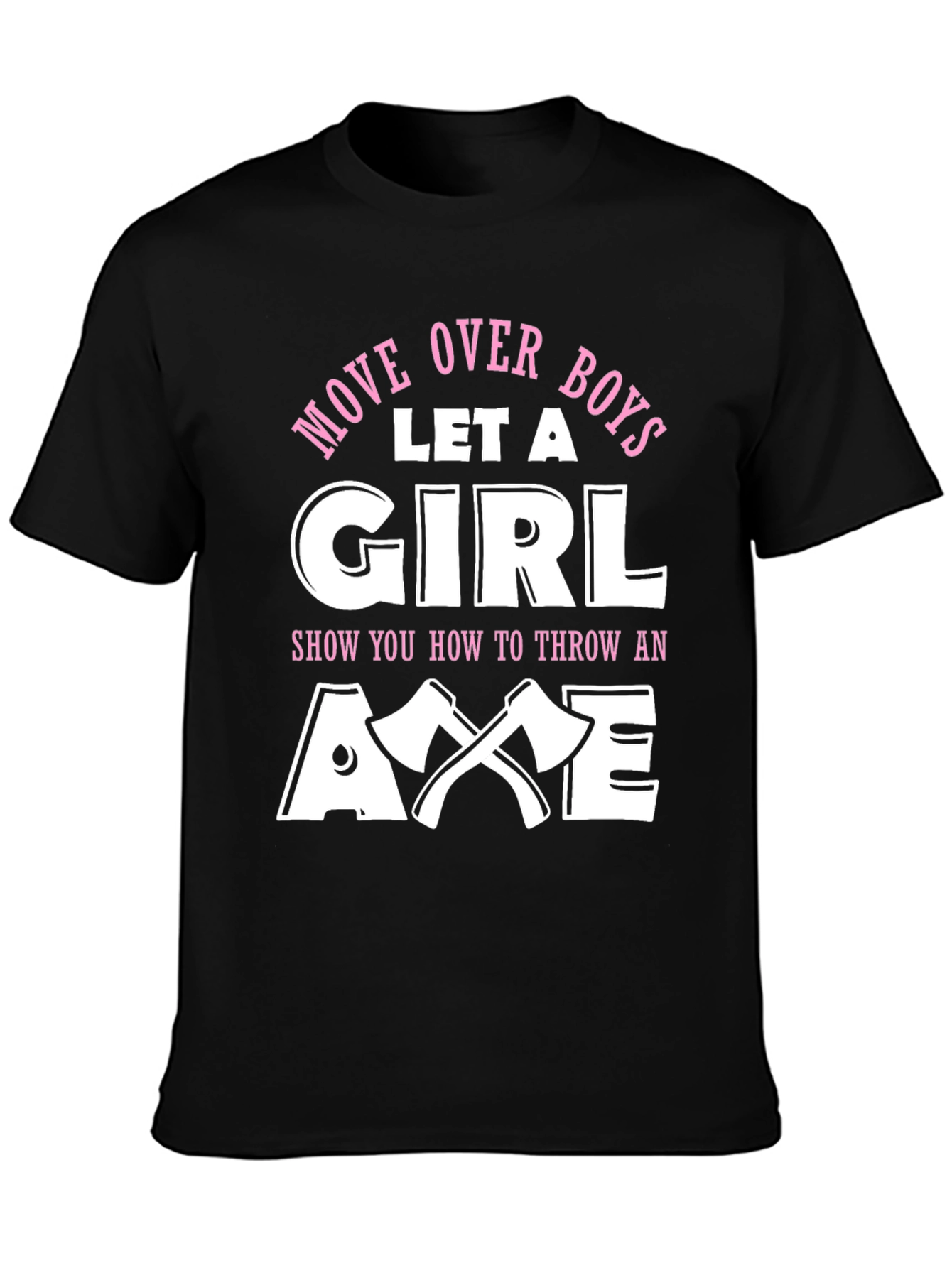 Girl Axe Thrower T-Shirt - Black Humor Tee